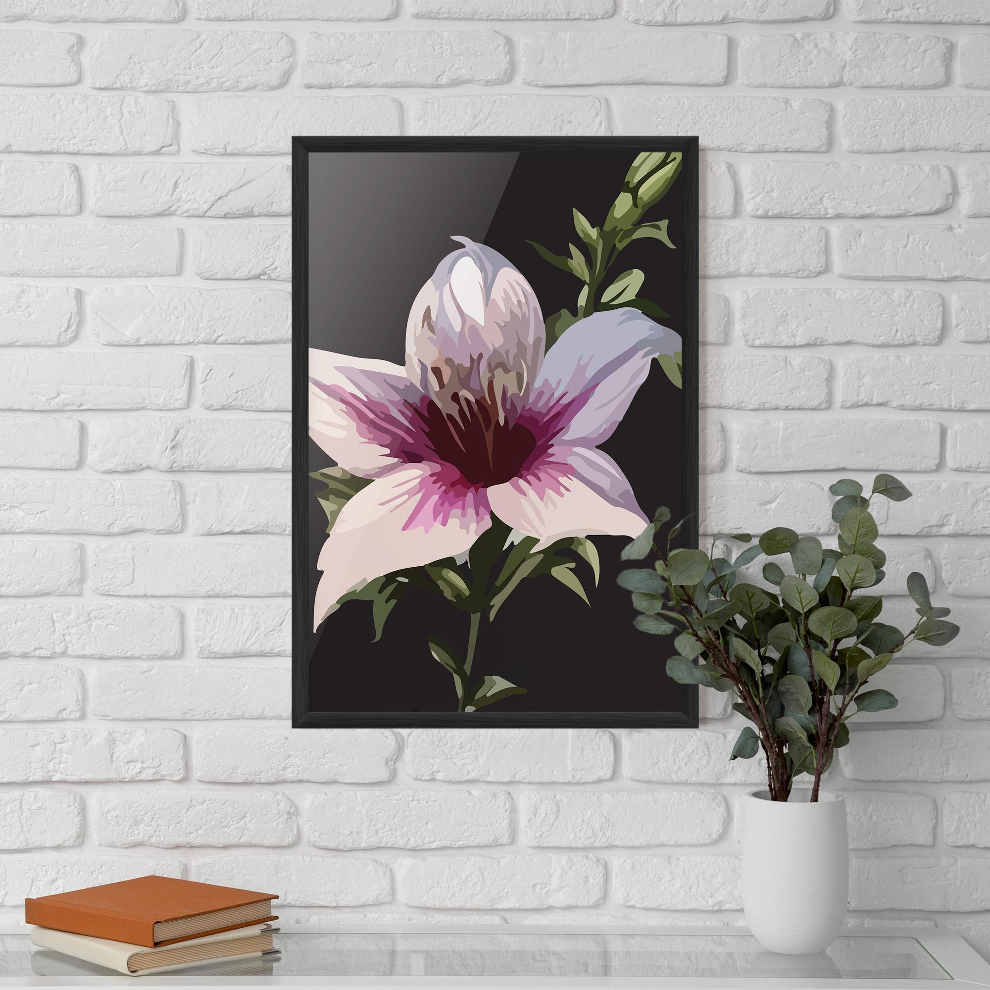 Plakat w Ramie Pink Pretty Lily mockup 5