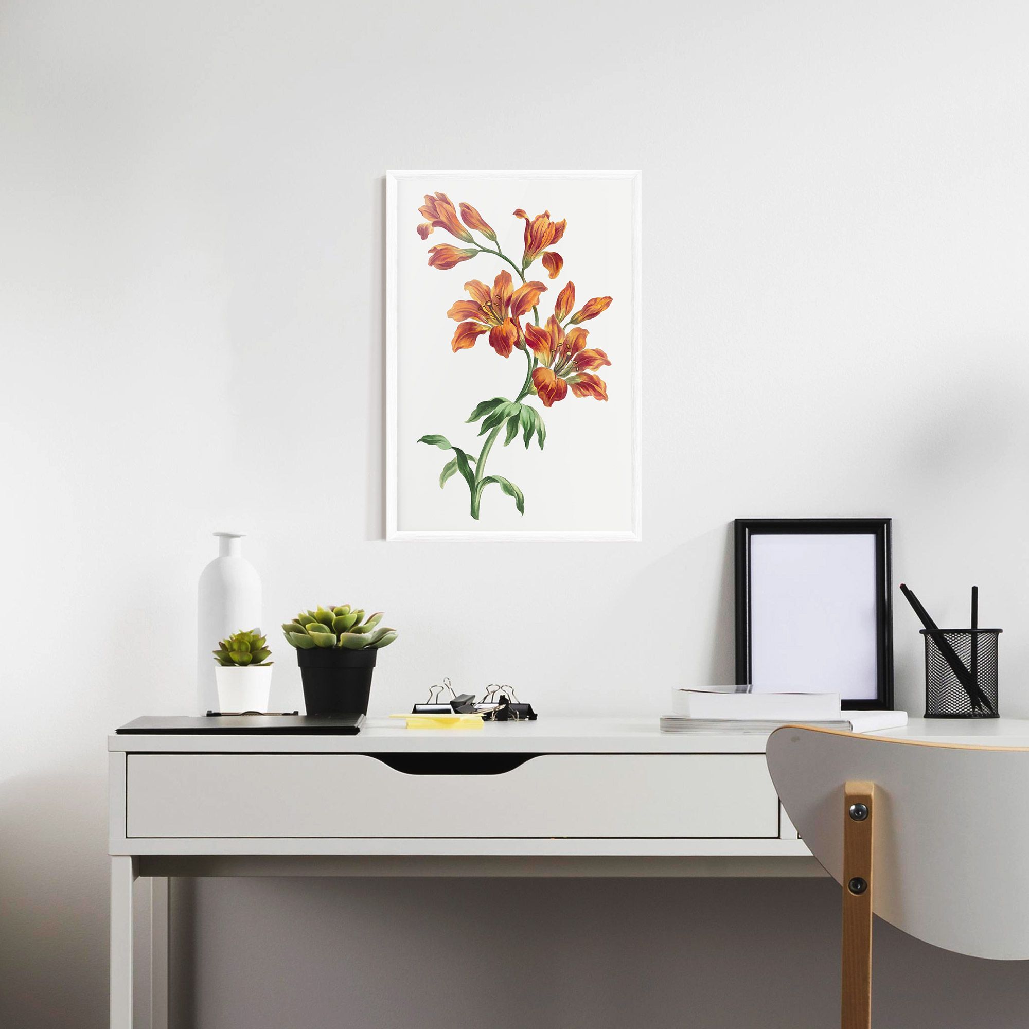 Orange Painted Lily mockup 7