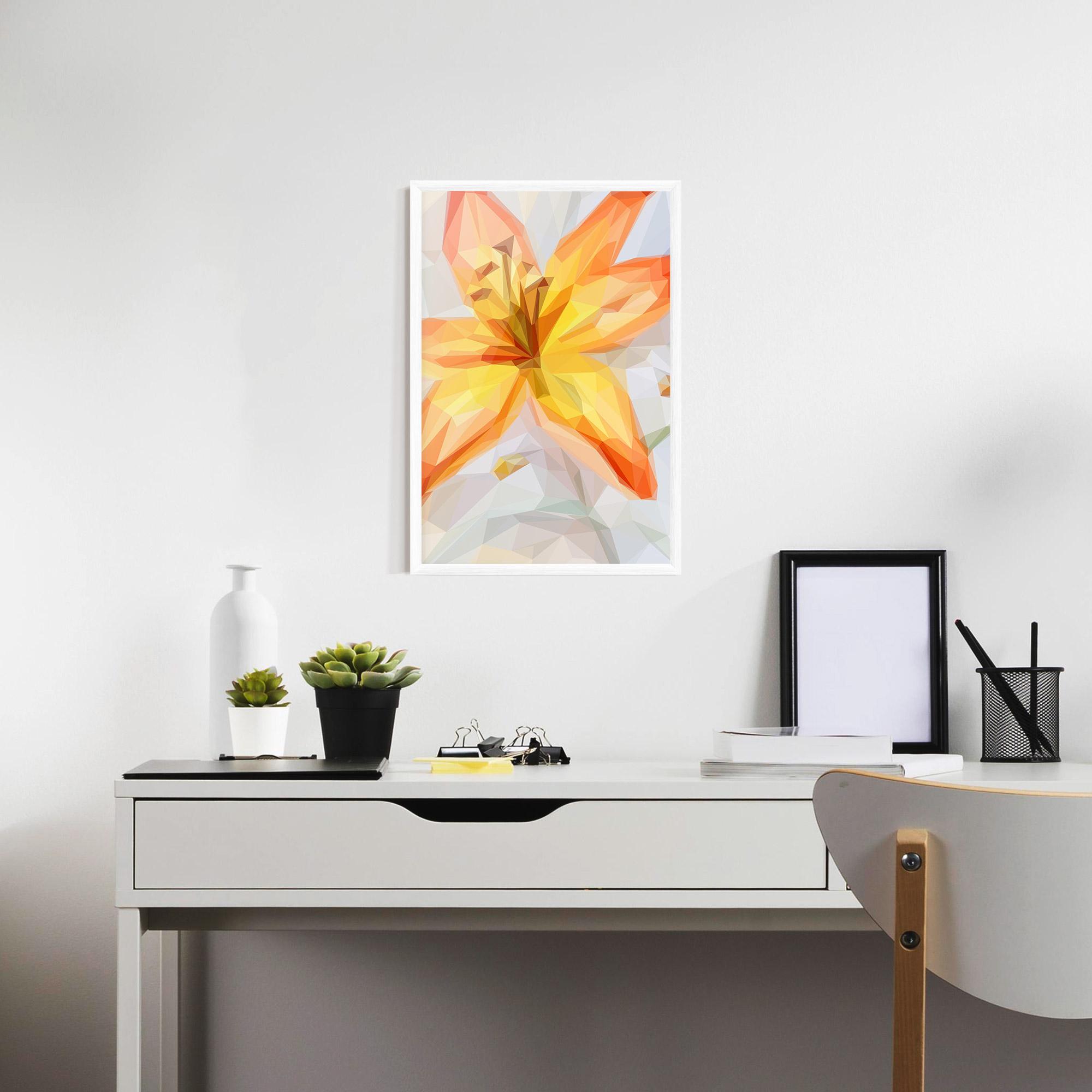 Plakat w Ramie Yellow Orange Lily mockup 7