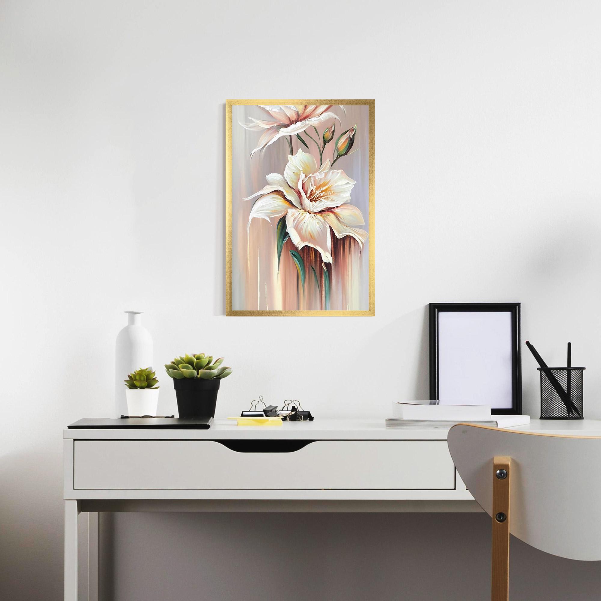 Plakat w Ramie Abstract Lily Painting mockup 7