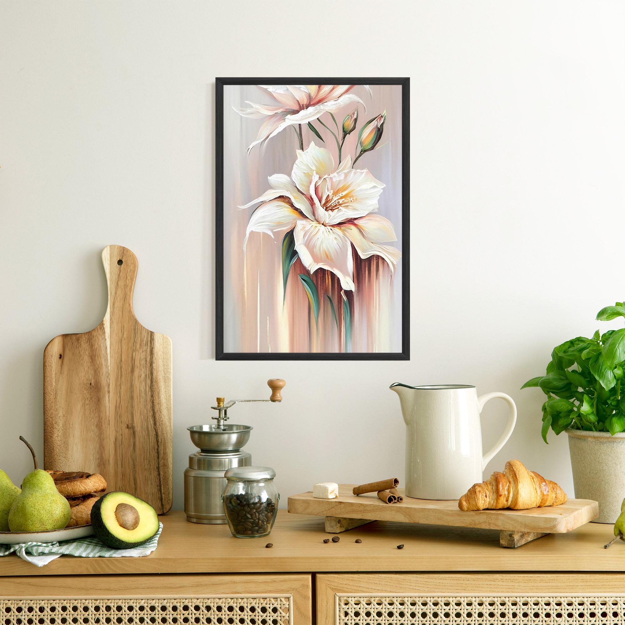 Plakat w Ramie Abstract Lily Painting mockup 8