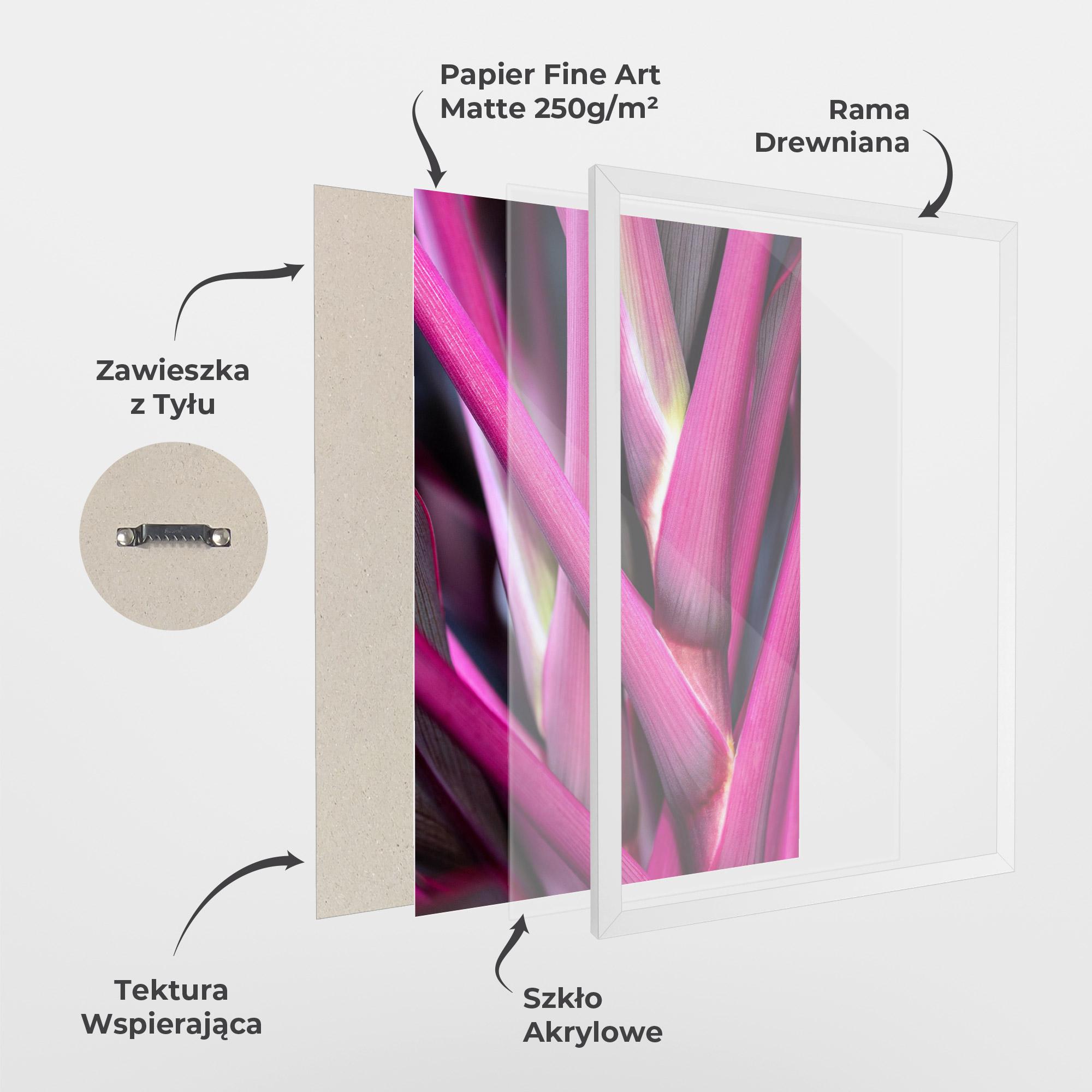 Plakat w Ramie Purple Exotic Plant mockup 1