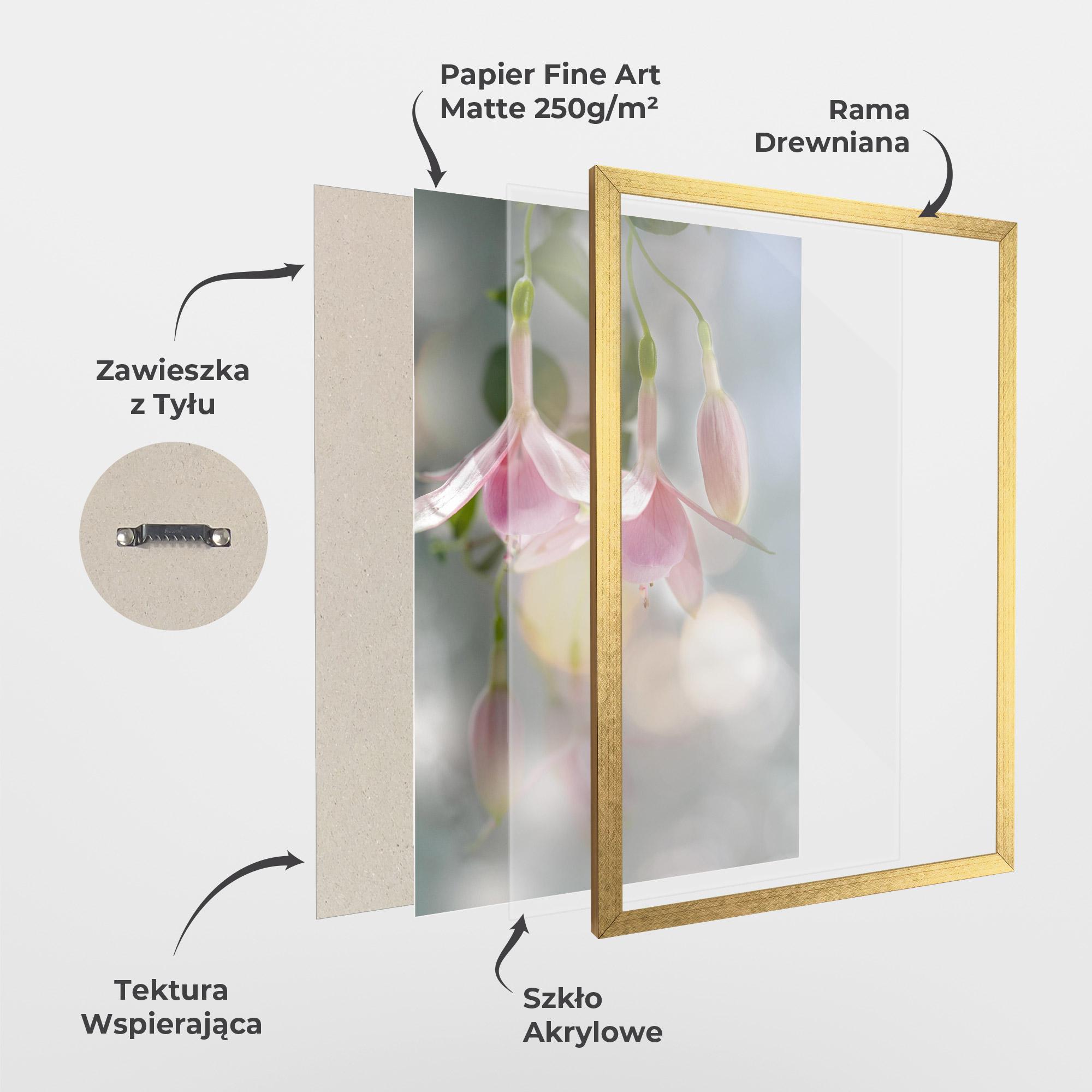 Plakat w Ramie Dreamy Pink Exotic mockup 1