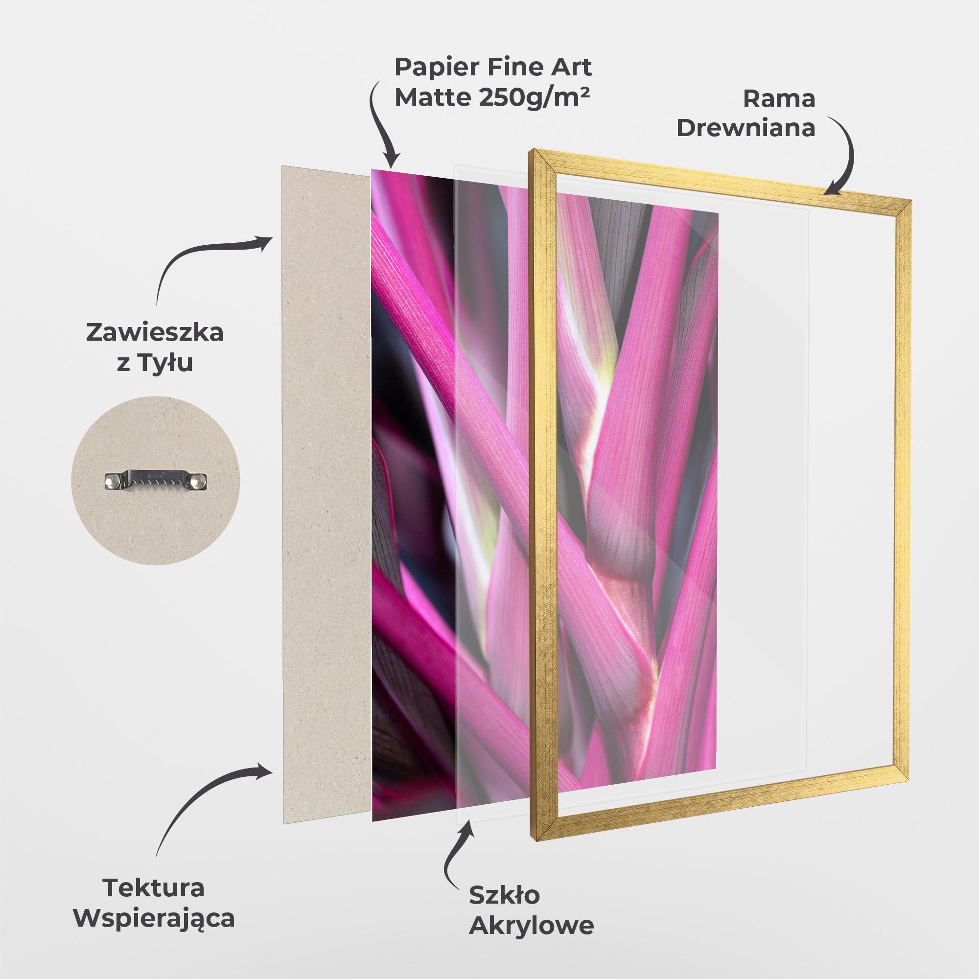 Plakat w Ramie Purple Exotic Plant mockup 1