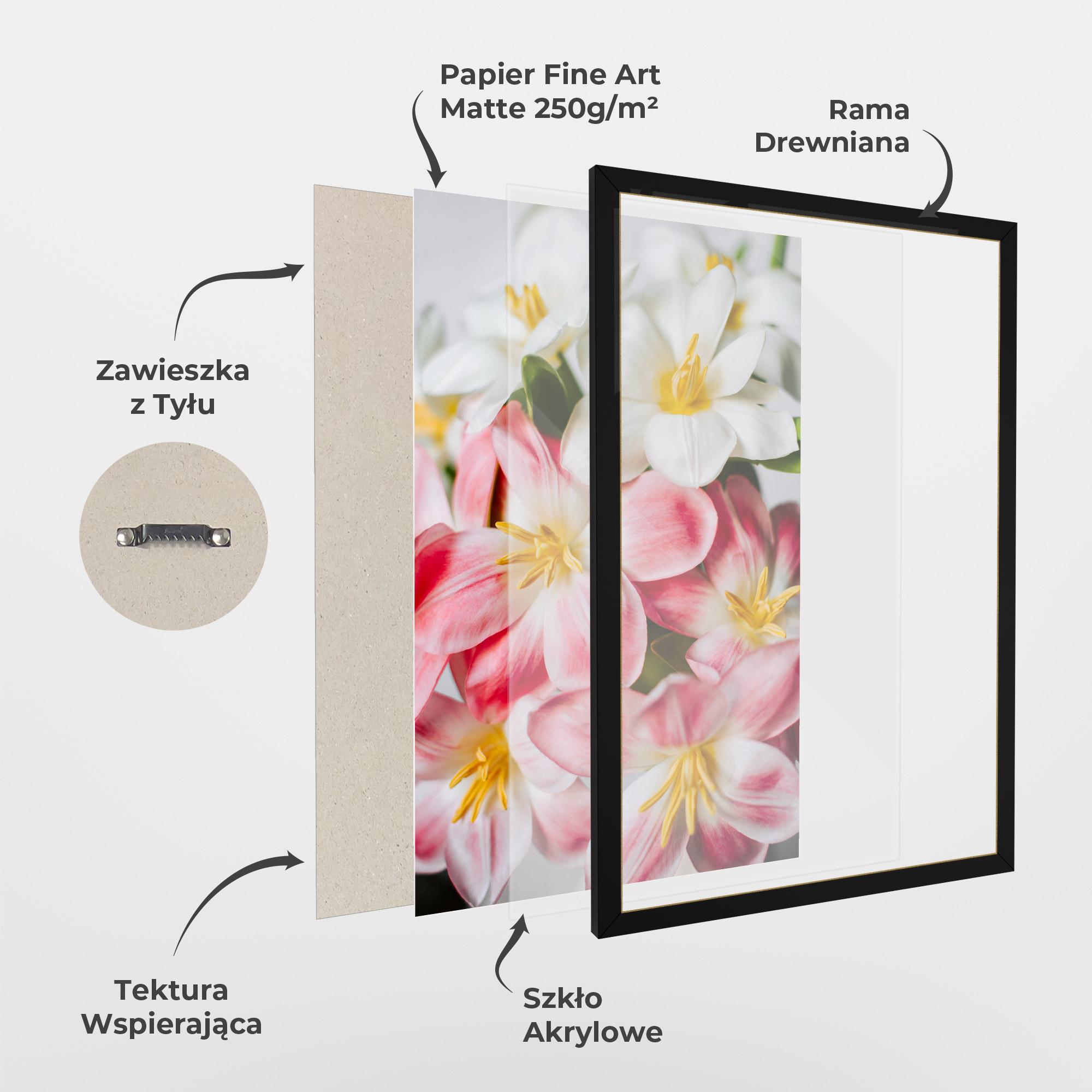 Plakat w Ramie Beautiful Exotic Flower mockup 1