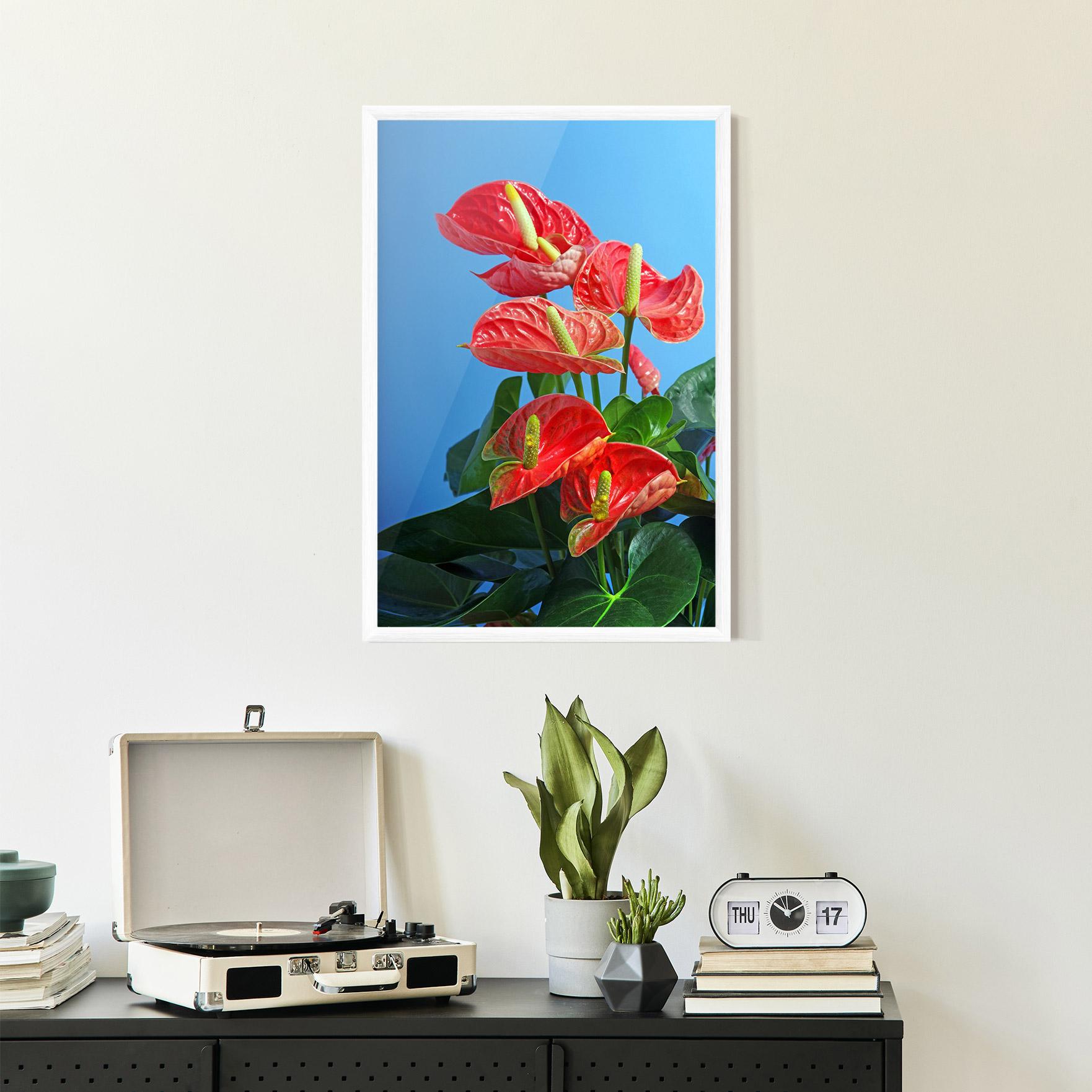 Plakat w Ramie Red Green Exotic mockup 2