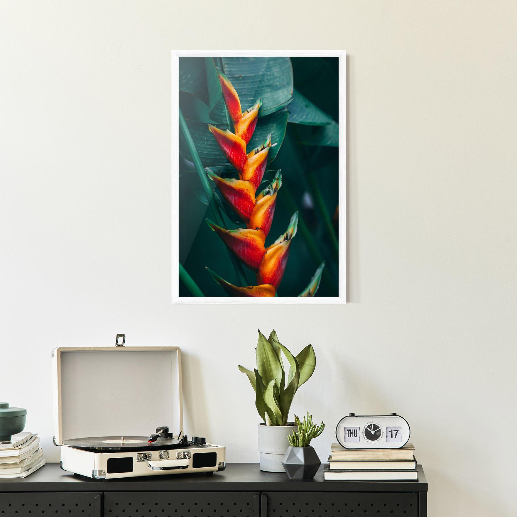 Plakat w Ramie Red Orange Exotic mockup 2