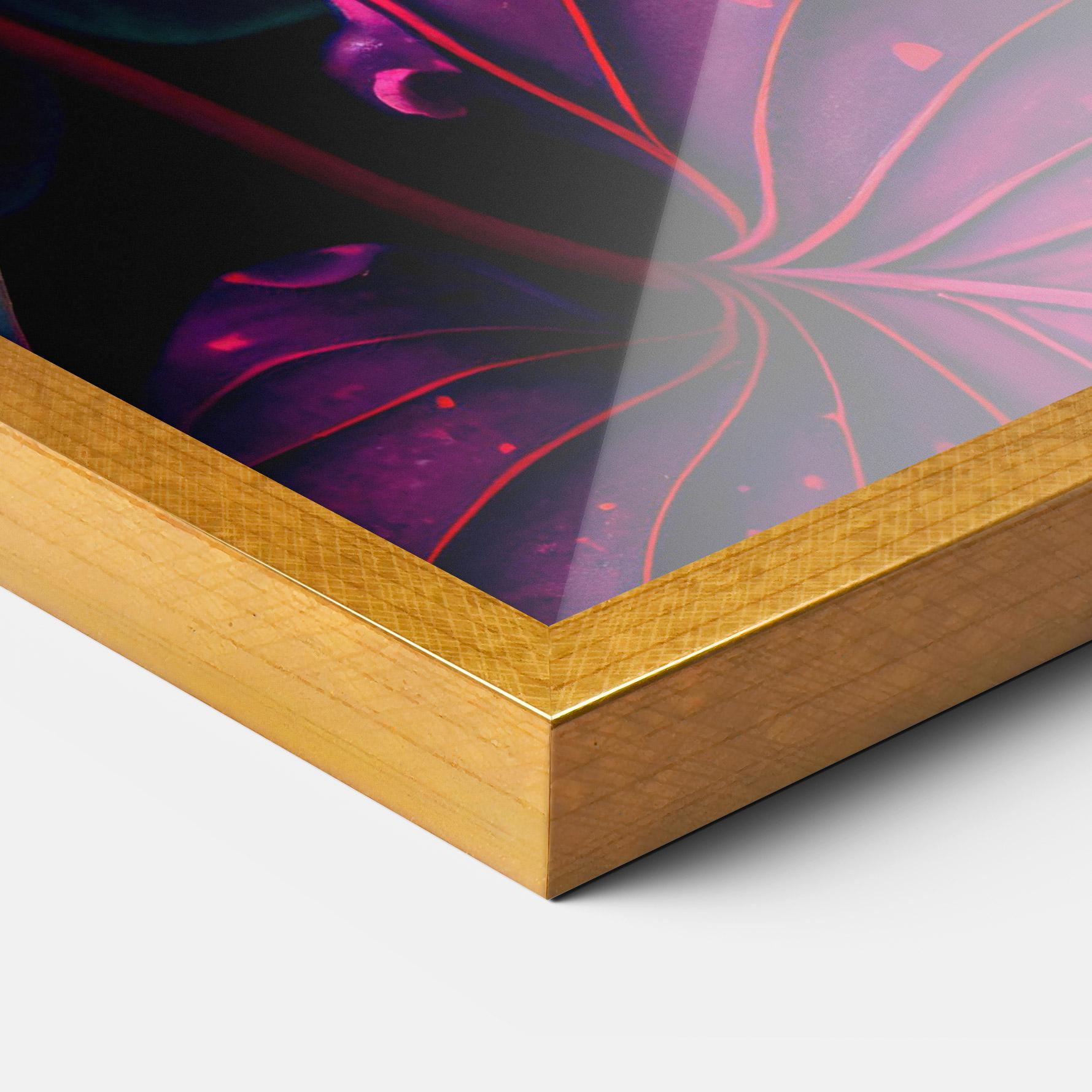 Plakat w Ramie Big Purple Exotic mockup 3