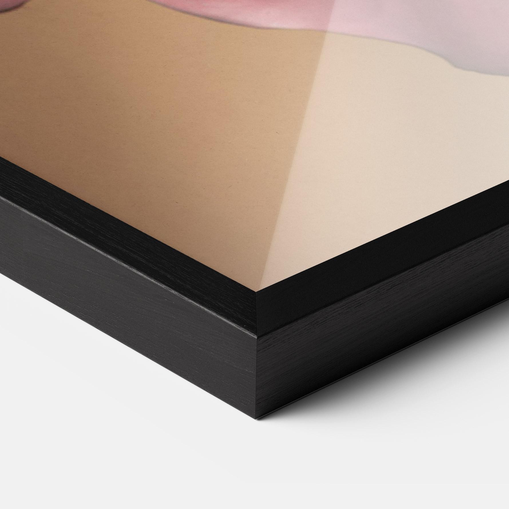 Plakat w Ramie Exotic Pink Leaf mockup 3