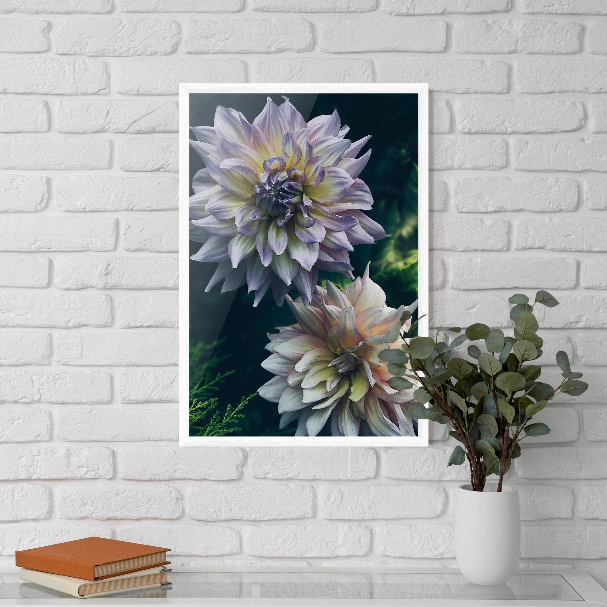 Plakat w Ramie Dahlia Flowers mockup 5
