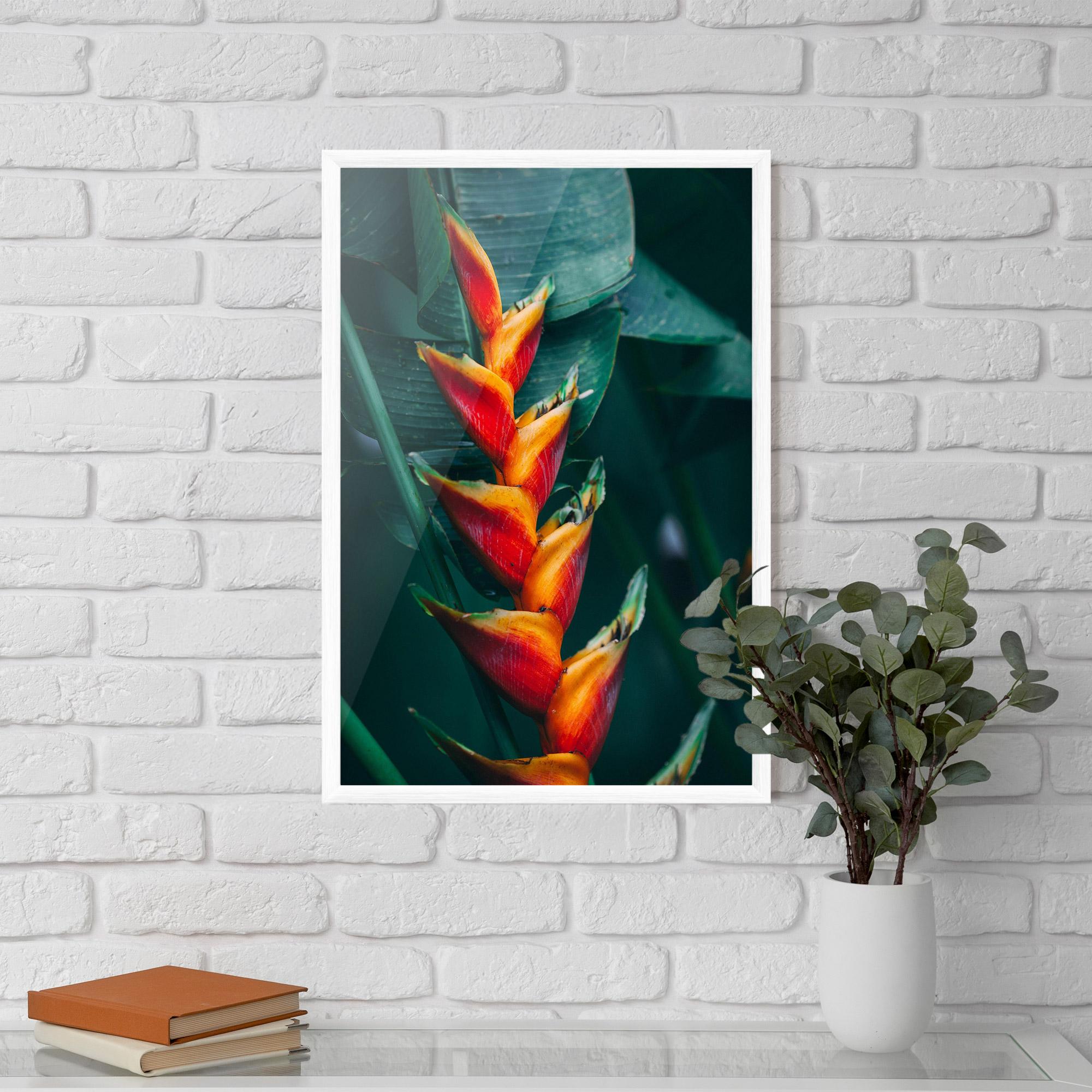 Plakat w Ramie Red Orange Exotic mockup 5