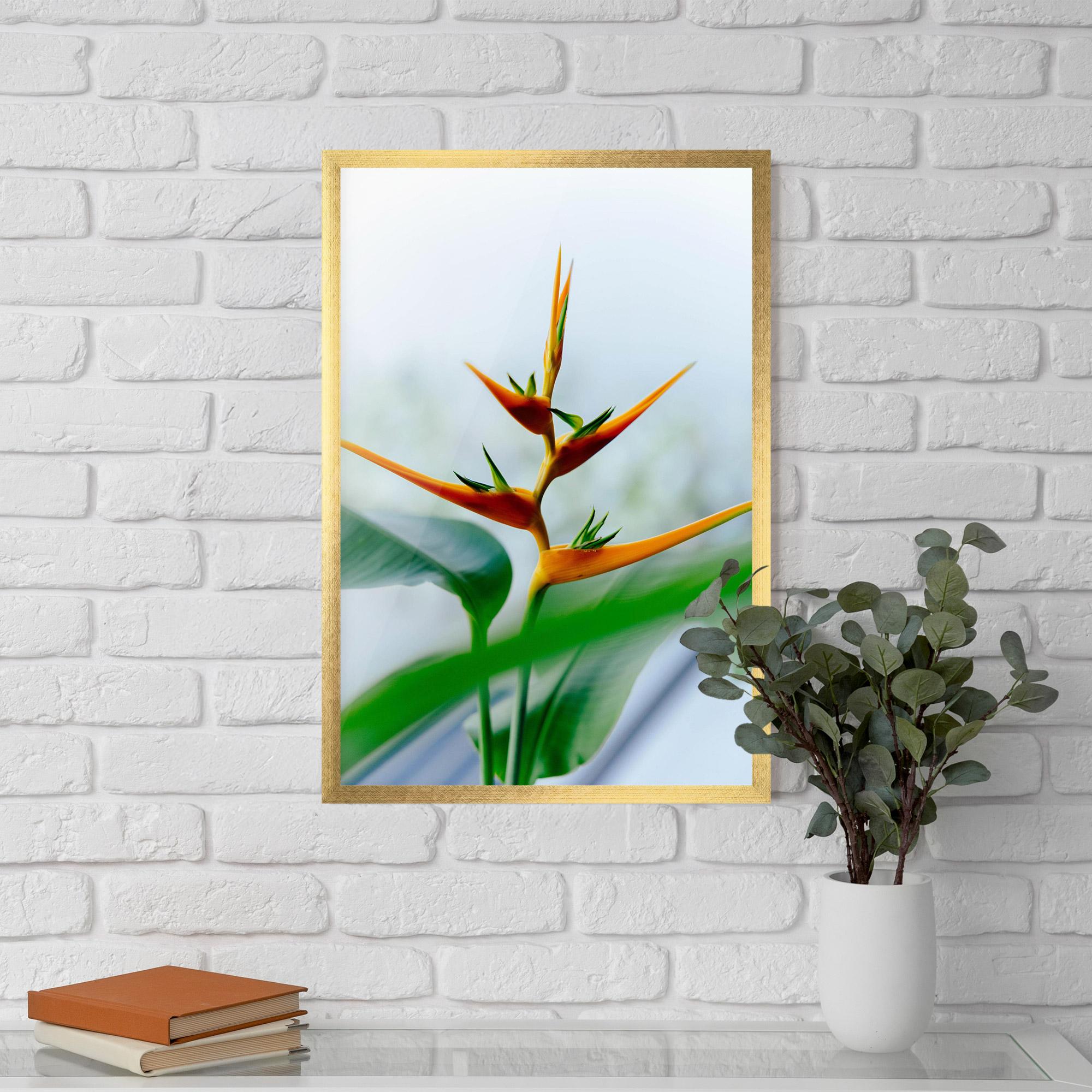 Plakat w Ramie Exotic Orange Green mockup 5