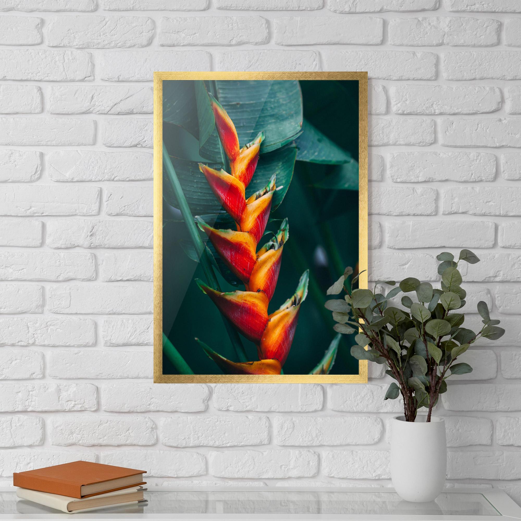 Plakat w Ramie Red Orange Exotic mockup 5