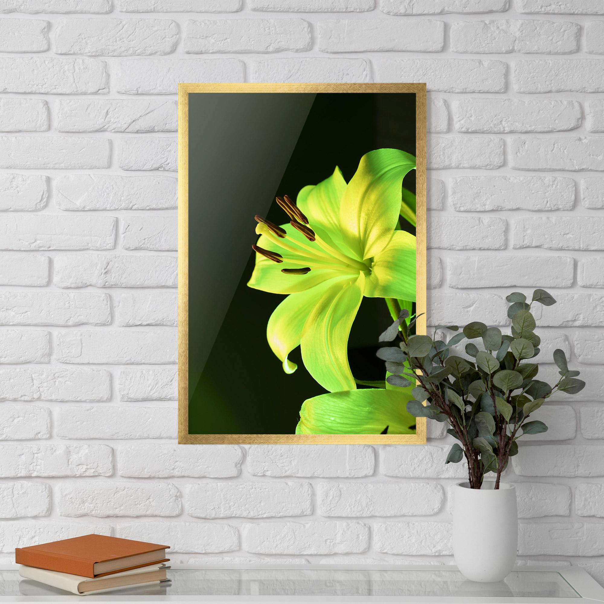 Plakat w Ramie Yellow Green Exotic mockup 5