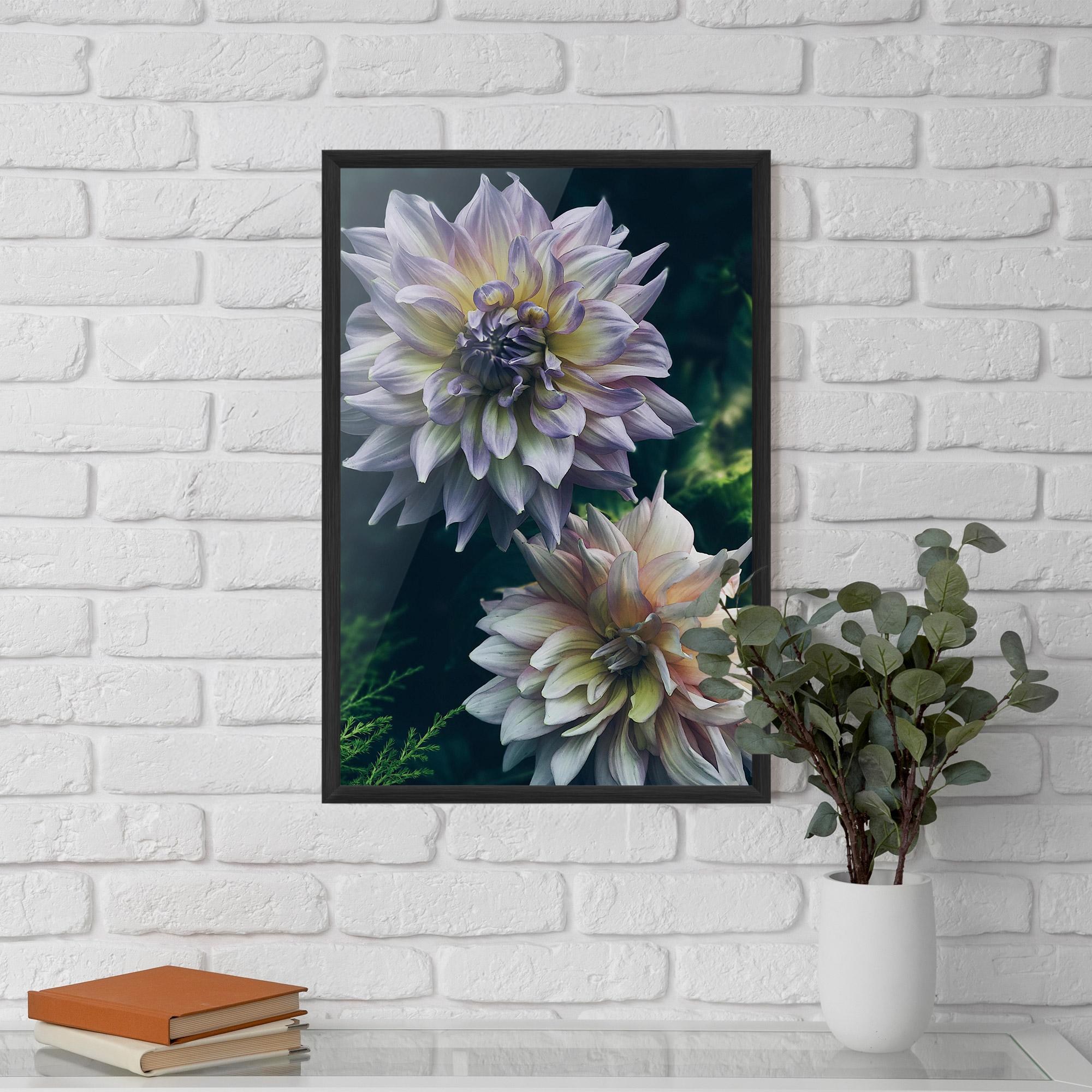 Plakat w Ramie Dahlia Flowers mockup 5