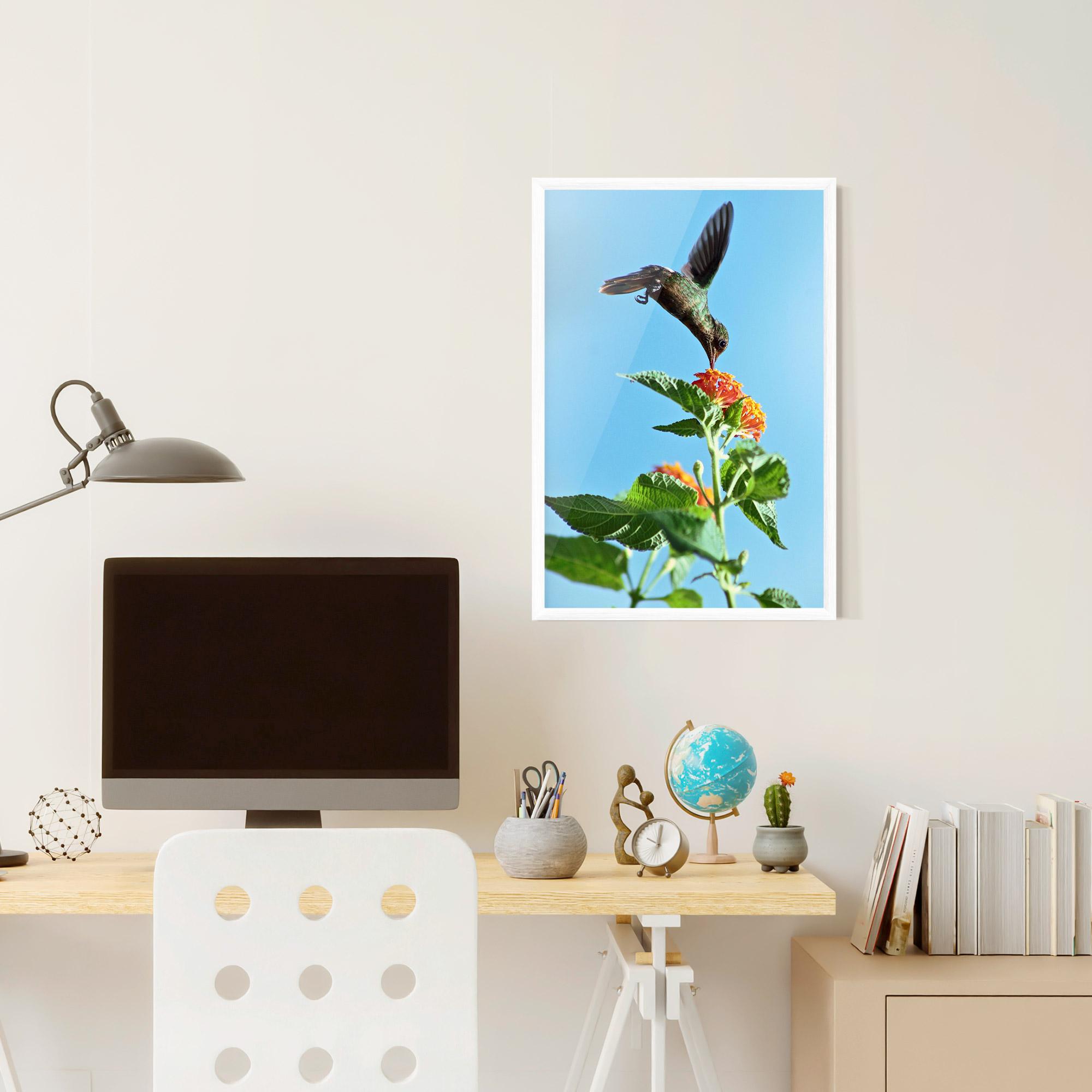 Plakat w Ramie Bird Exotic Flower mockup 6