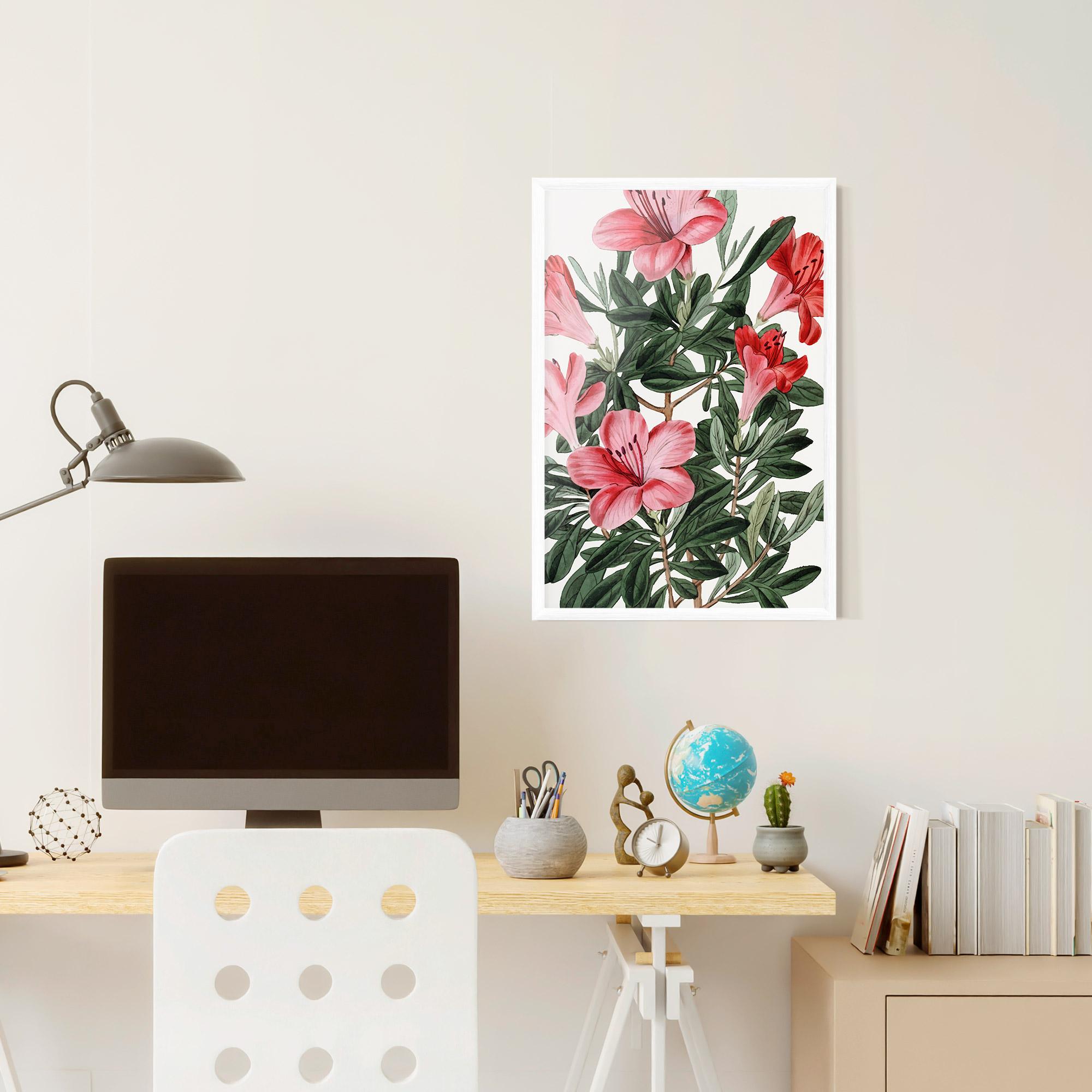 Plakat w Ramie Pink Exotic Red mockup 6