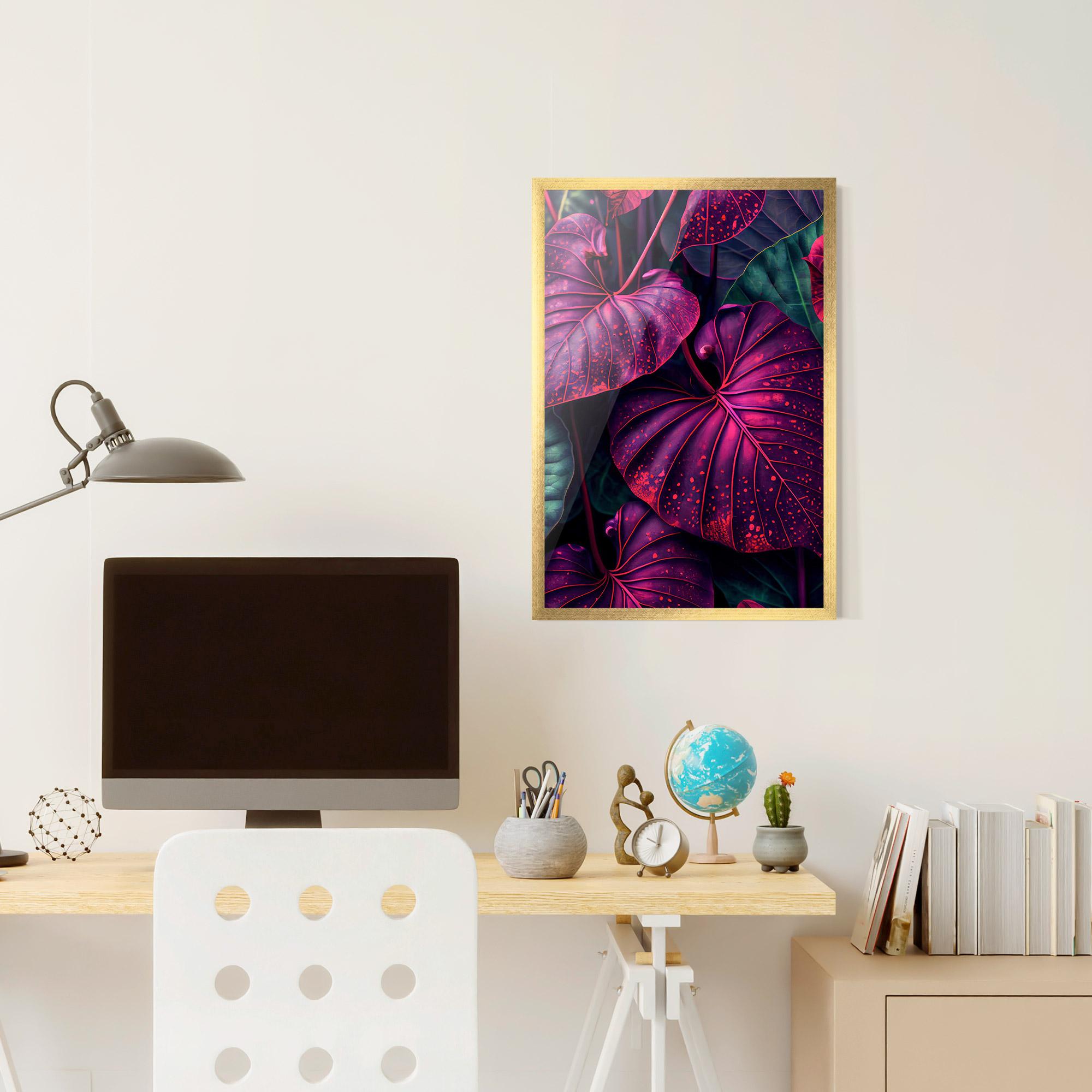Plakat w Ramie Big Purple Exotic mockup 6