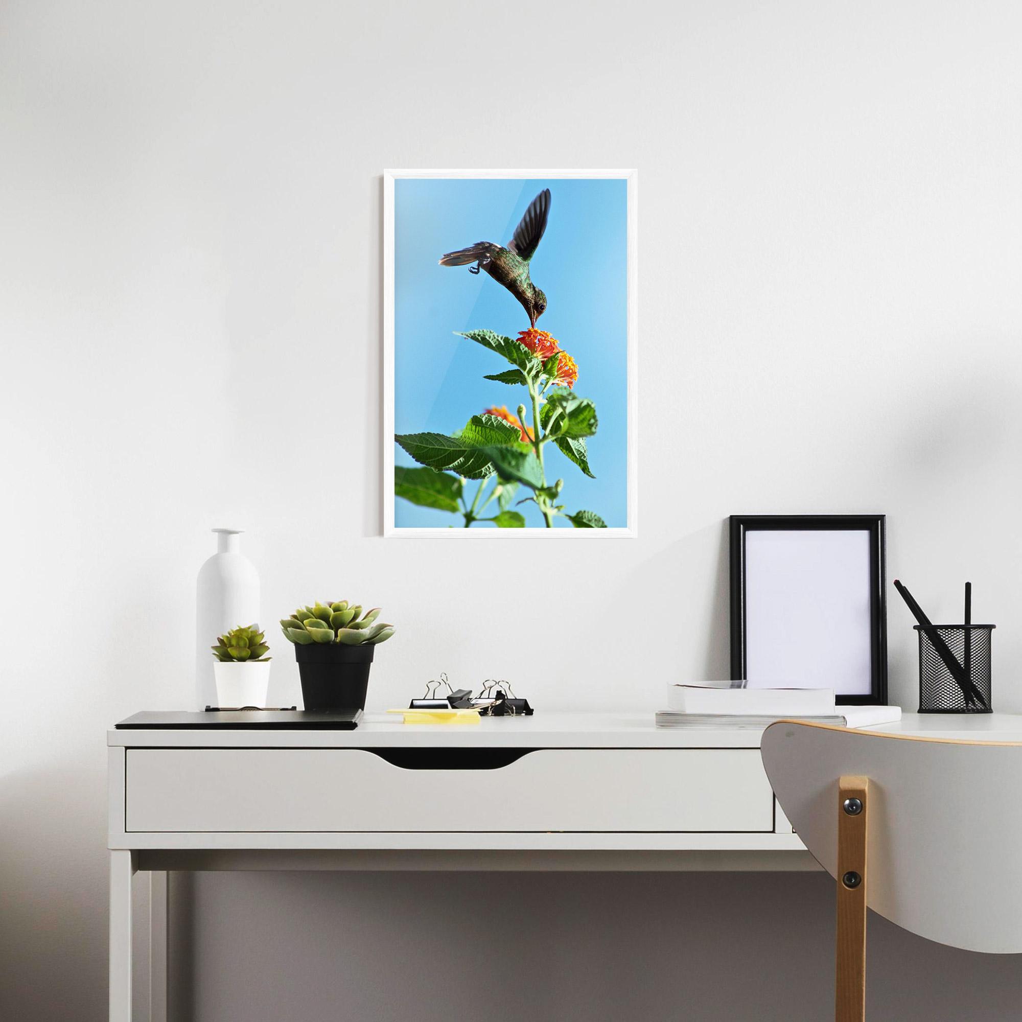 Plakat w Ramie Bird Exotic Flower mockup 7