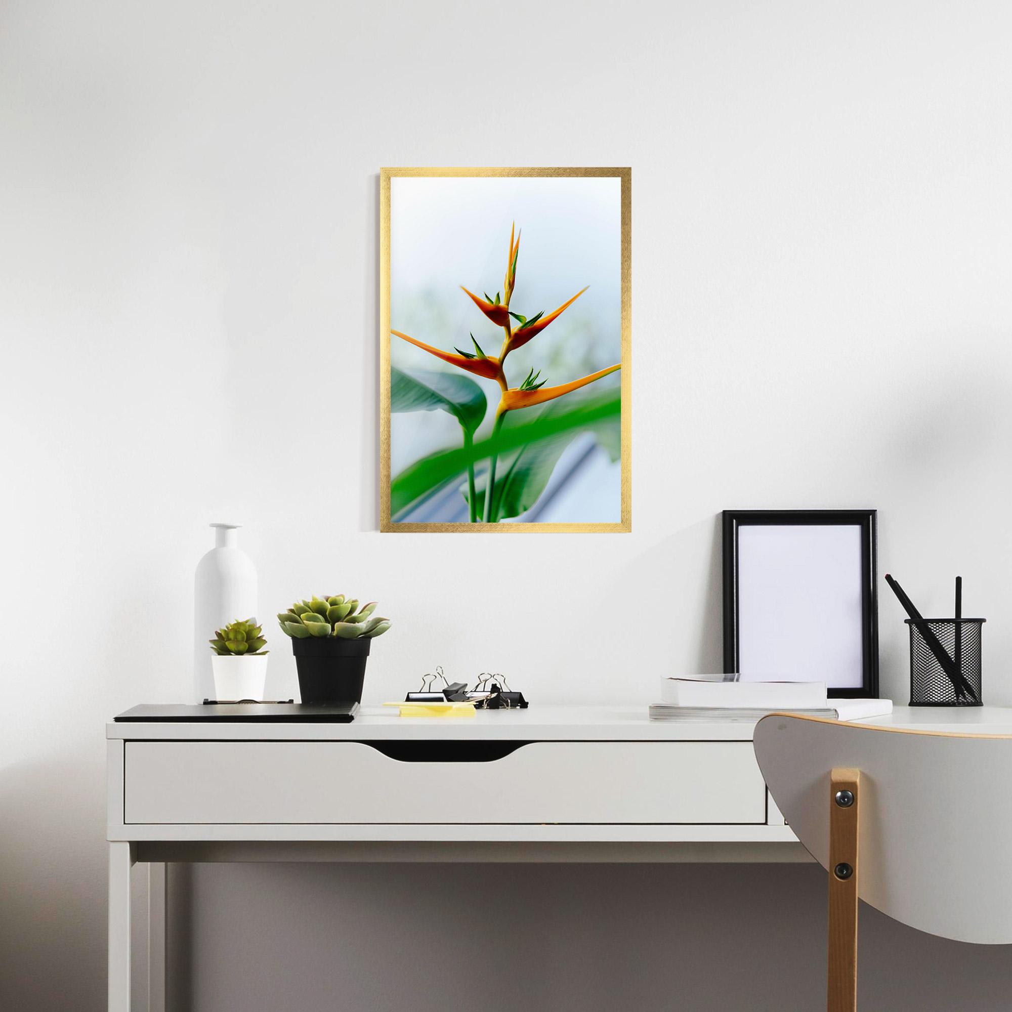 Plakat w Ramie Exotic Orange Green mockup 7