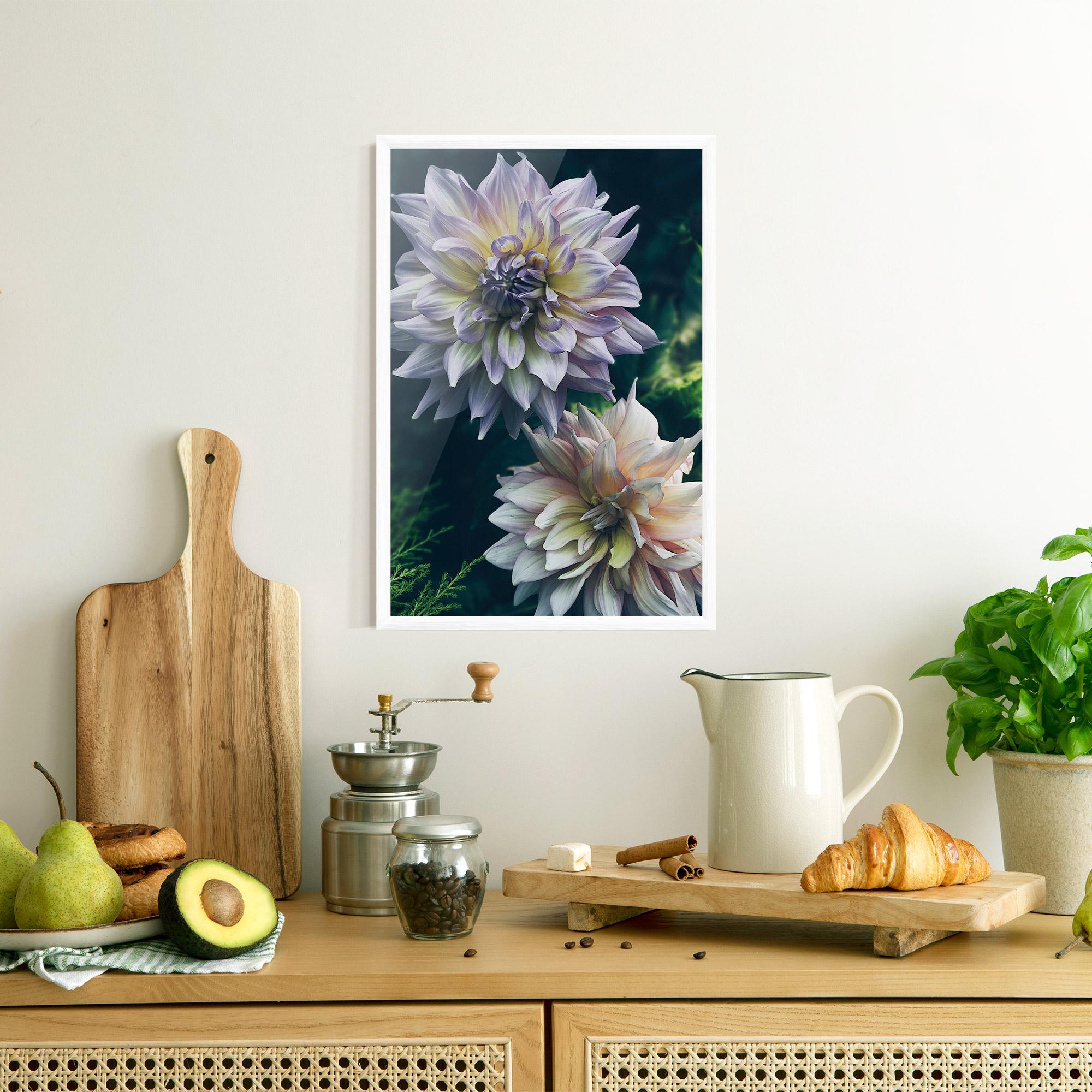 Plakat w Ramie Dahlia Flowers mockup 8
