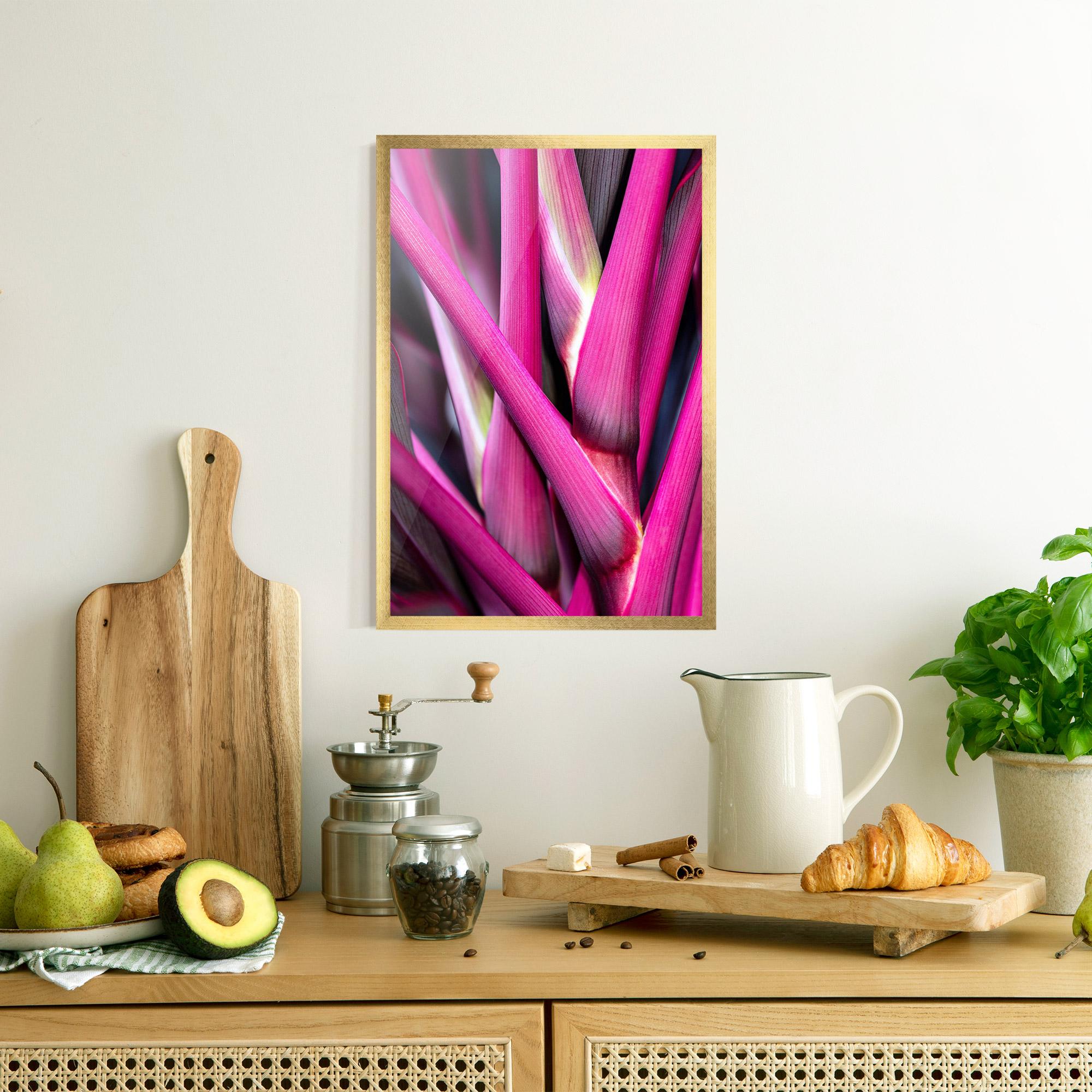 Plakat w Ramie Purple Exotic Plant mockup 8