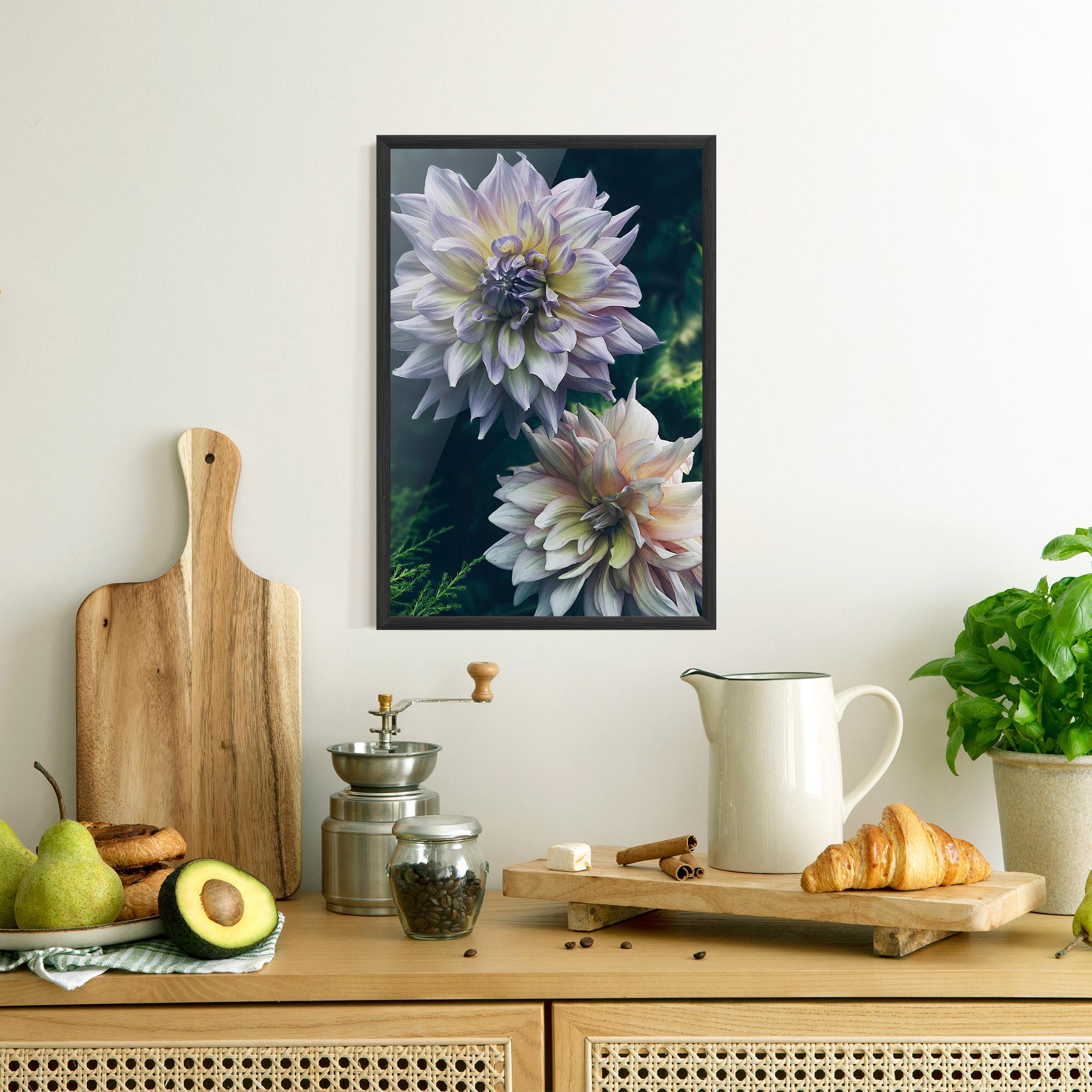 Plakat w Ramie Dahlia Flowers mockup 8