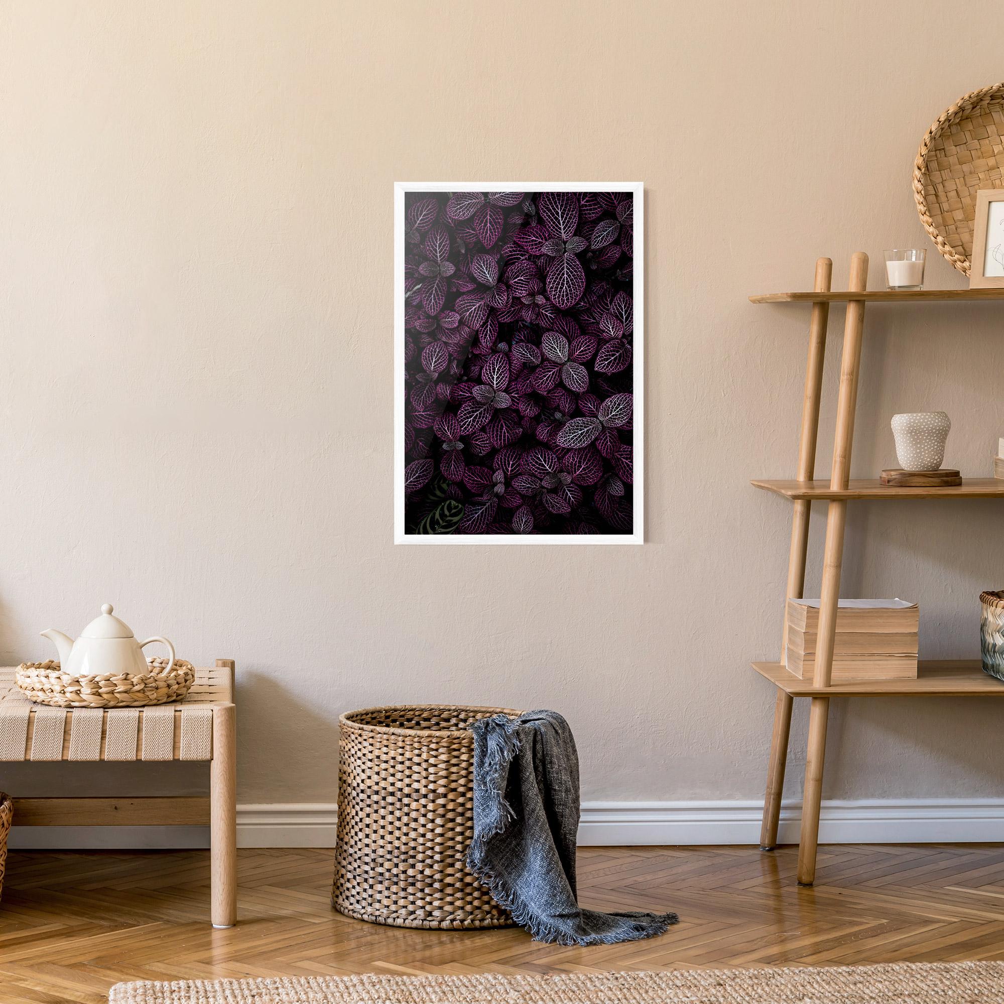 Plakat w Ramie Purple Leaves mockup 9