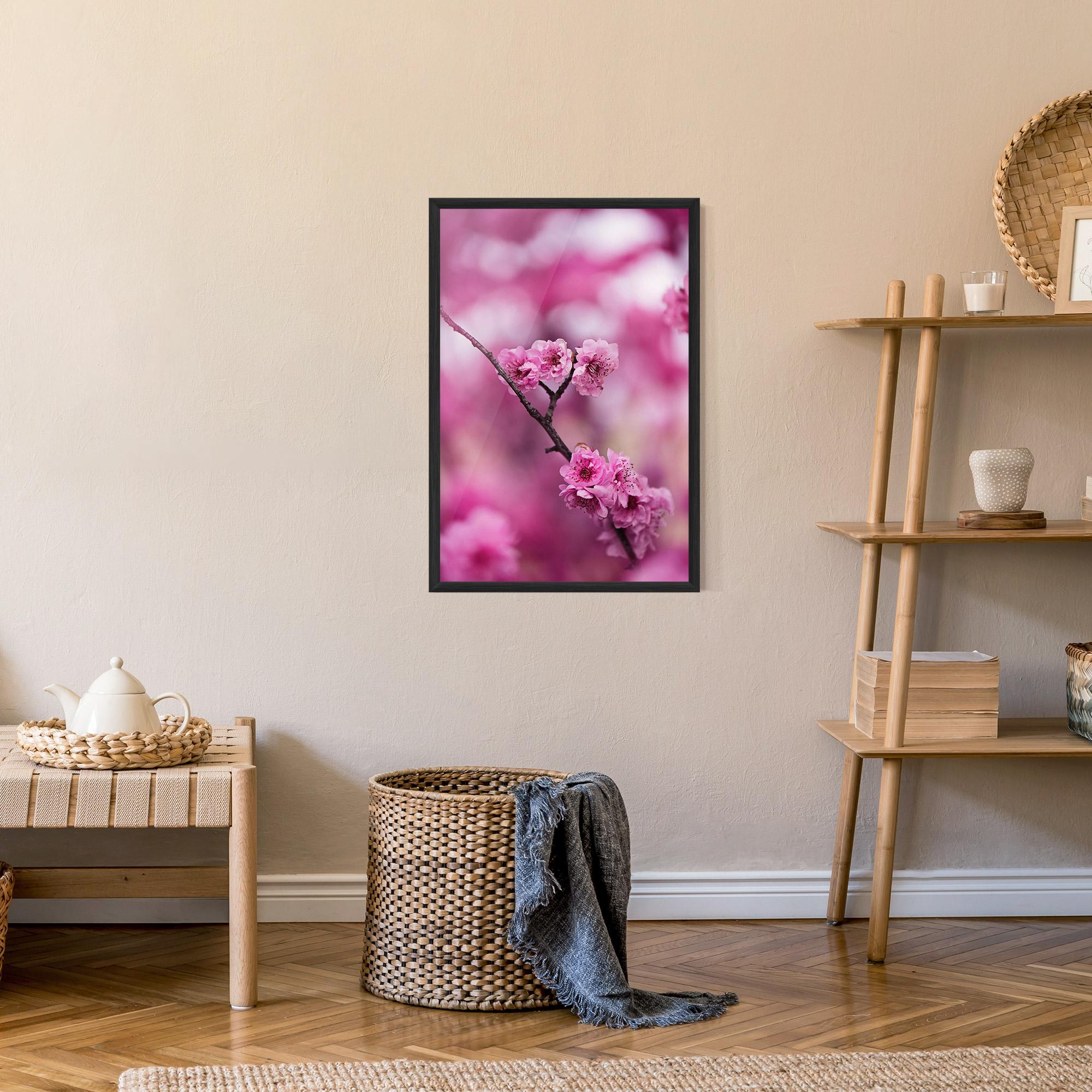 Plakat w Ramie Pink Flower Tree mockup 9