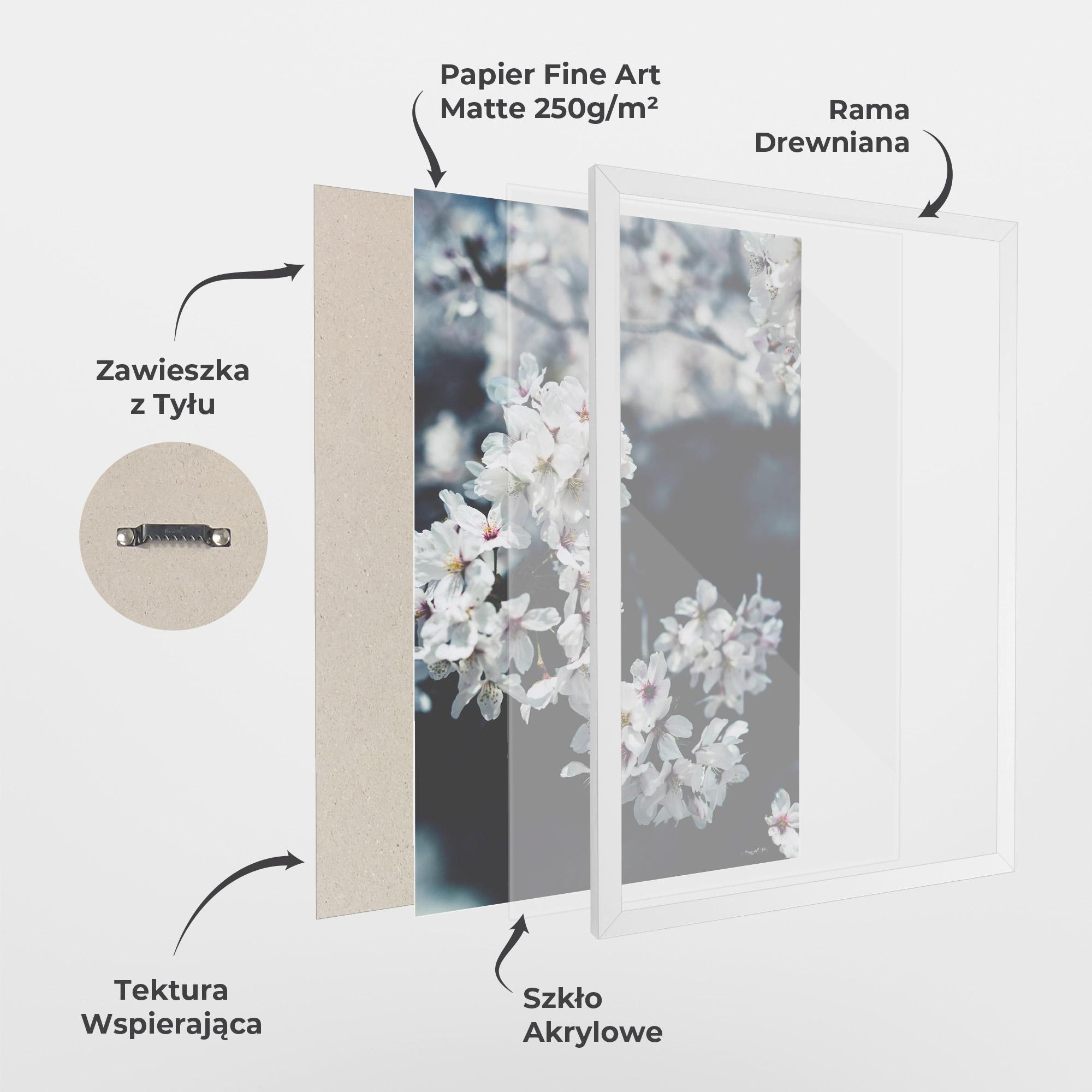 Plakat w Ramie White Tree mockup 1