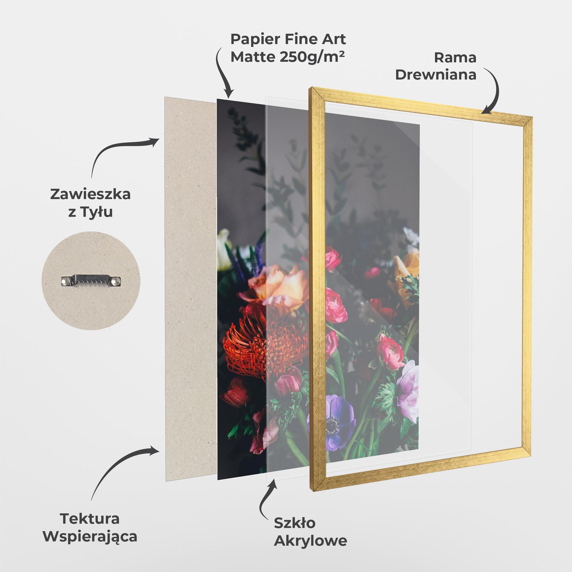 Plakat w Ramie Flower Garden mockup 1