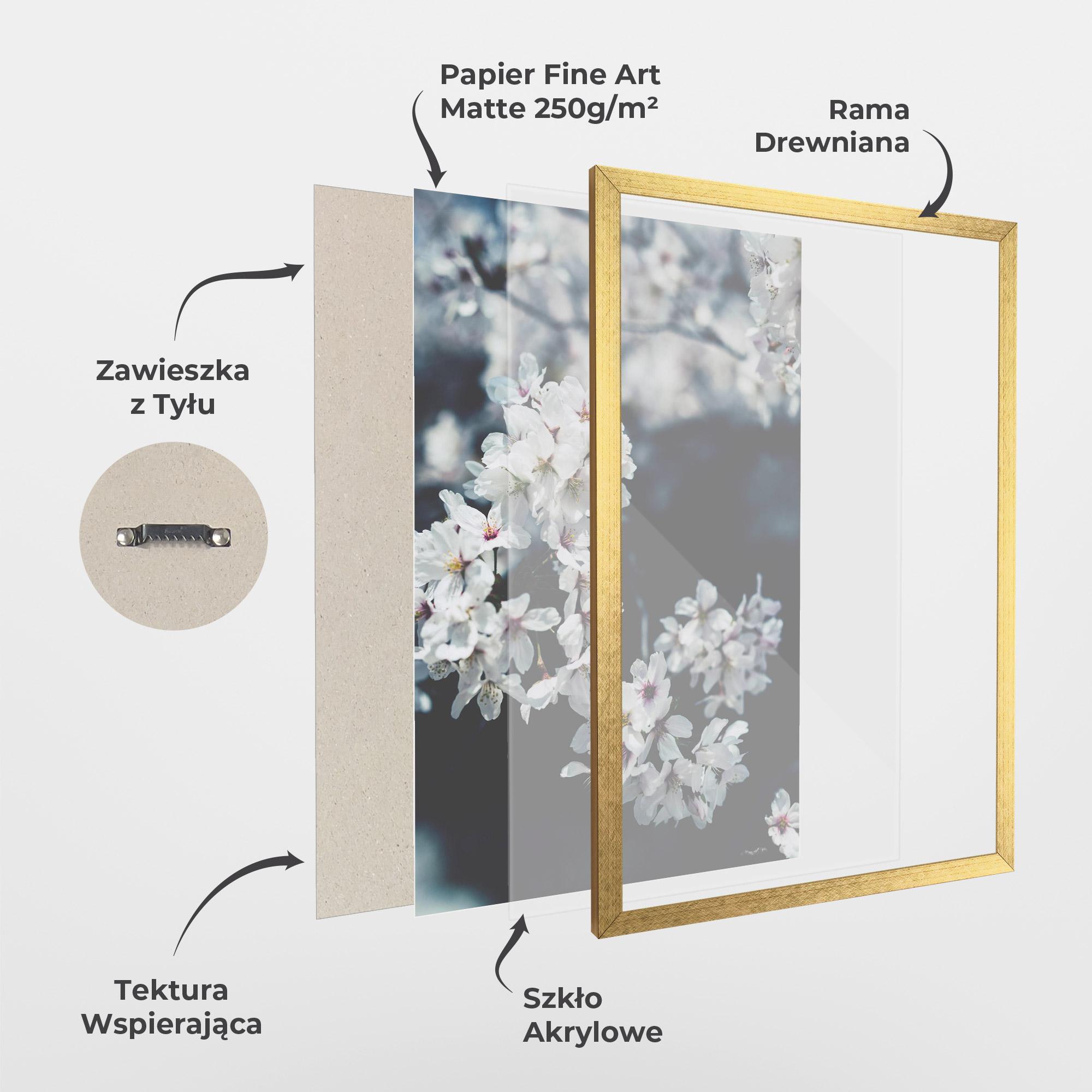 Plakat w Ramie White Tree mockup 1