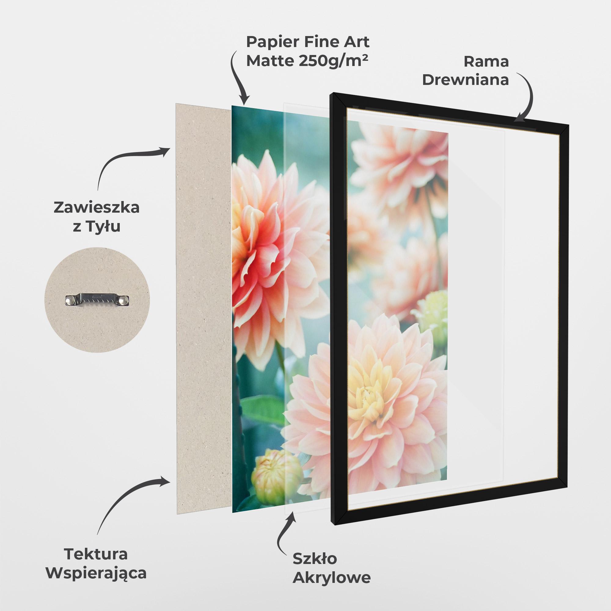 Plakat w Ramie Pink Spring mockup 1