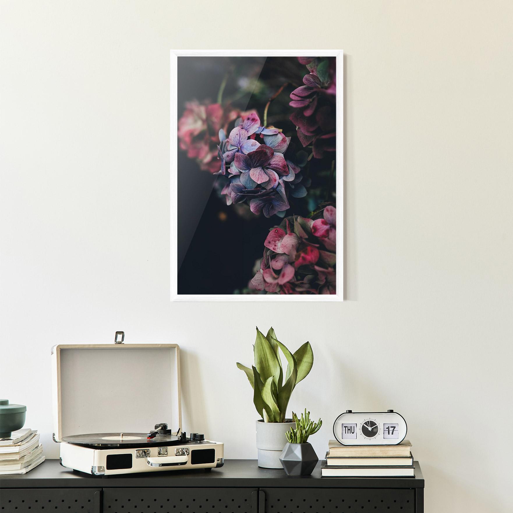 Plakat w Ramie Red Pink Flower mockup 2