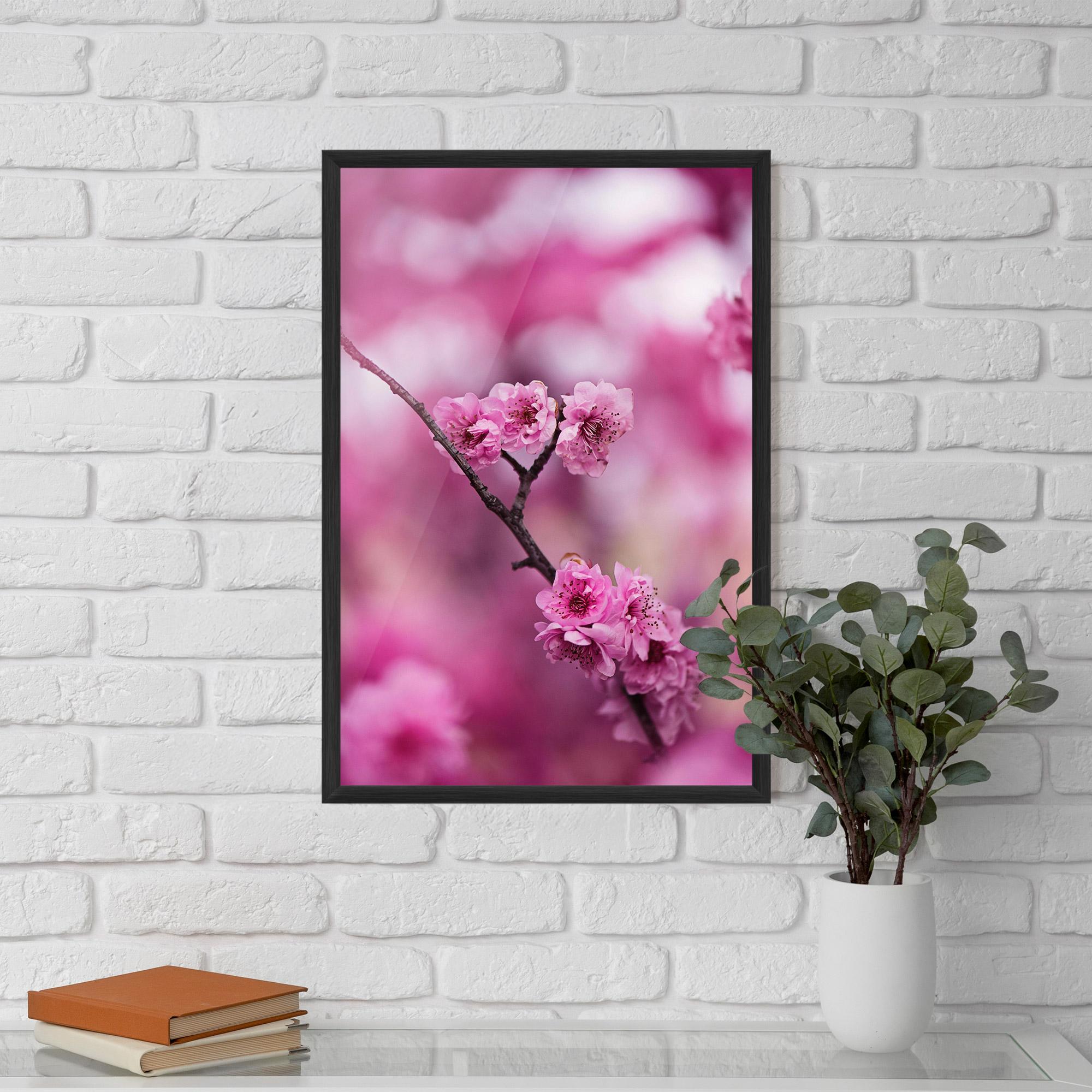 Plakat w Ramie Pink Flower Tree mockup 5