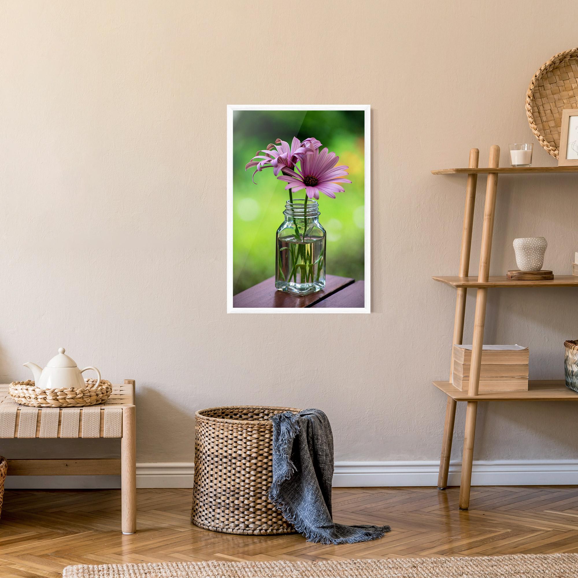 Plakat w Ramie Pink Flower Vase mockup 9