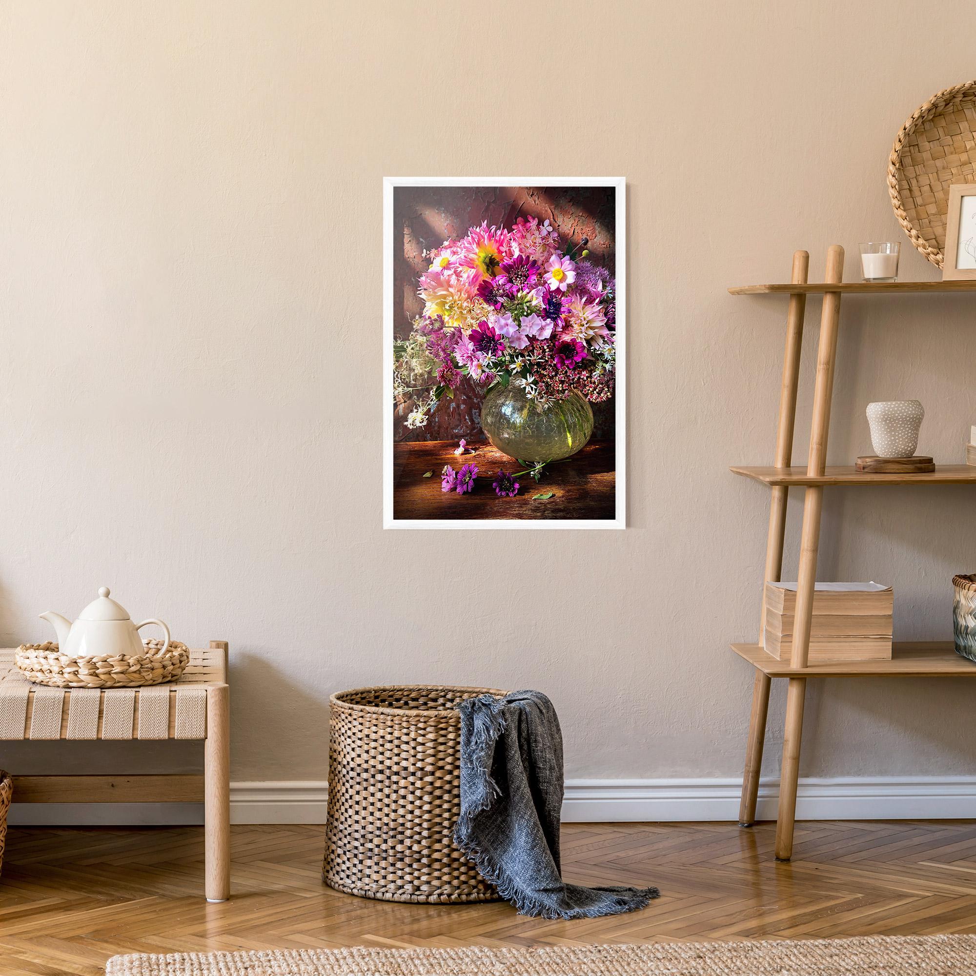 Plakat w Ramie Purple Flowers Vasw mockup 9