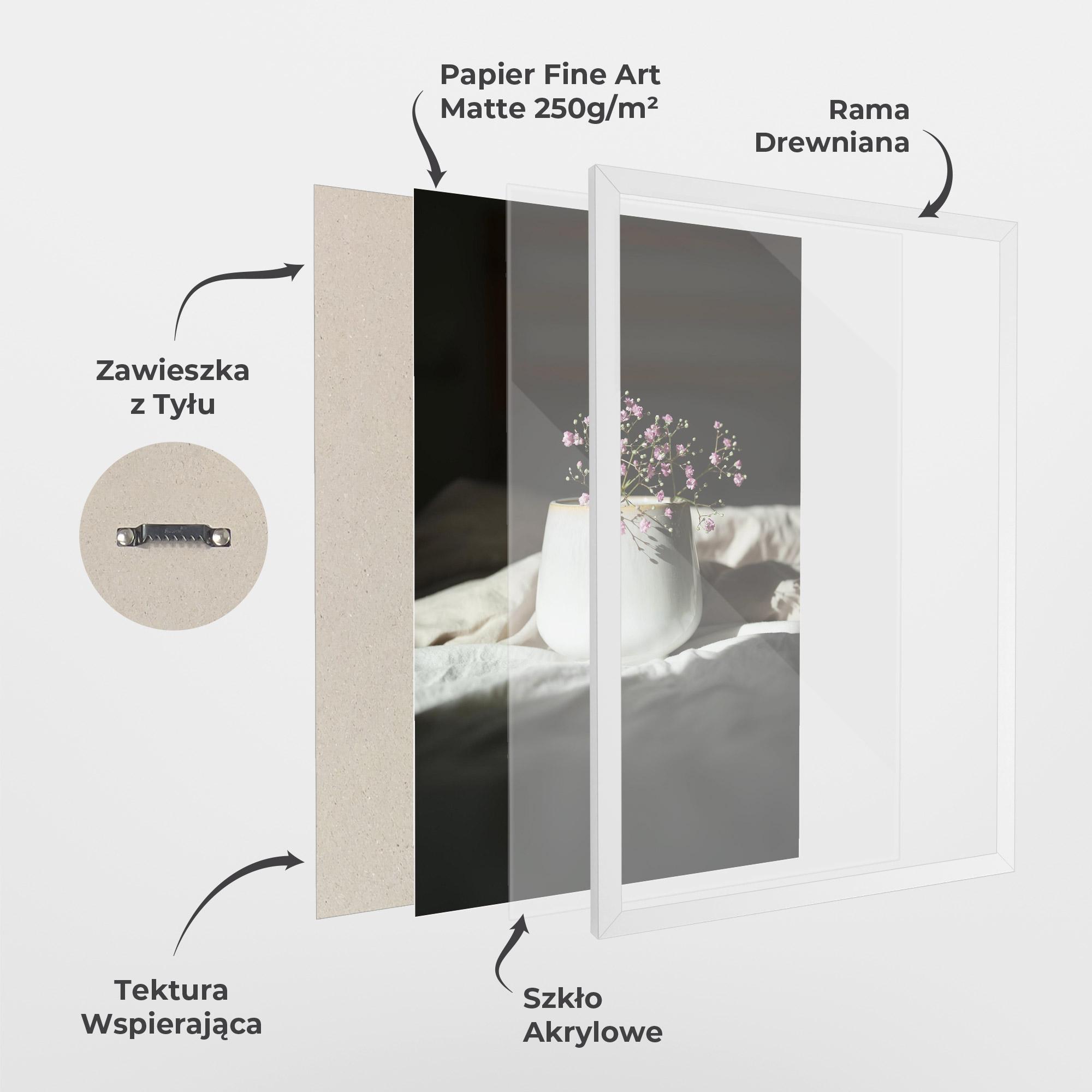 Plakat w Ramie Tiny Purple Pant Vase mockup 1