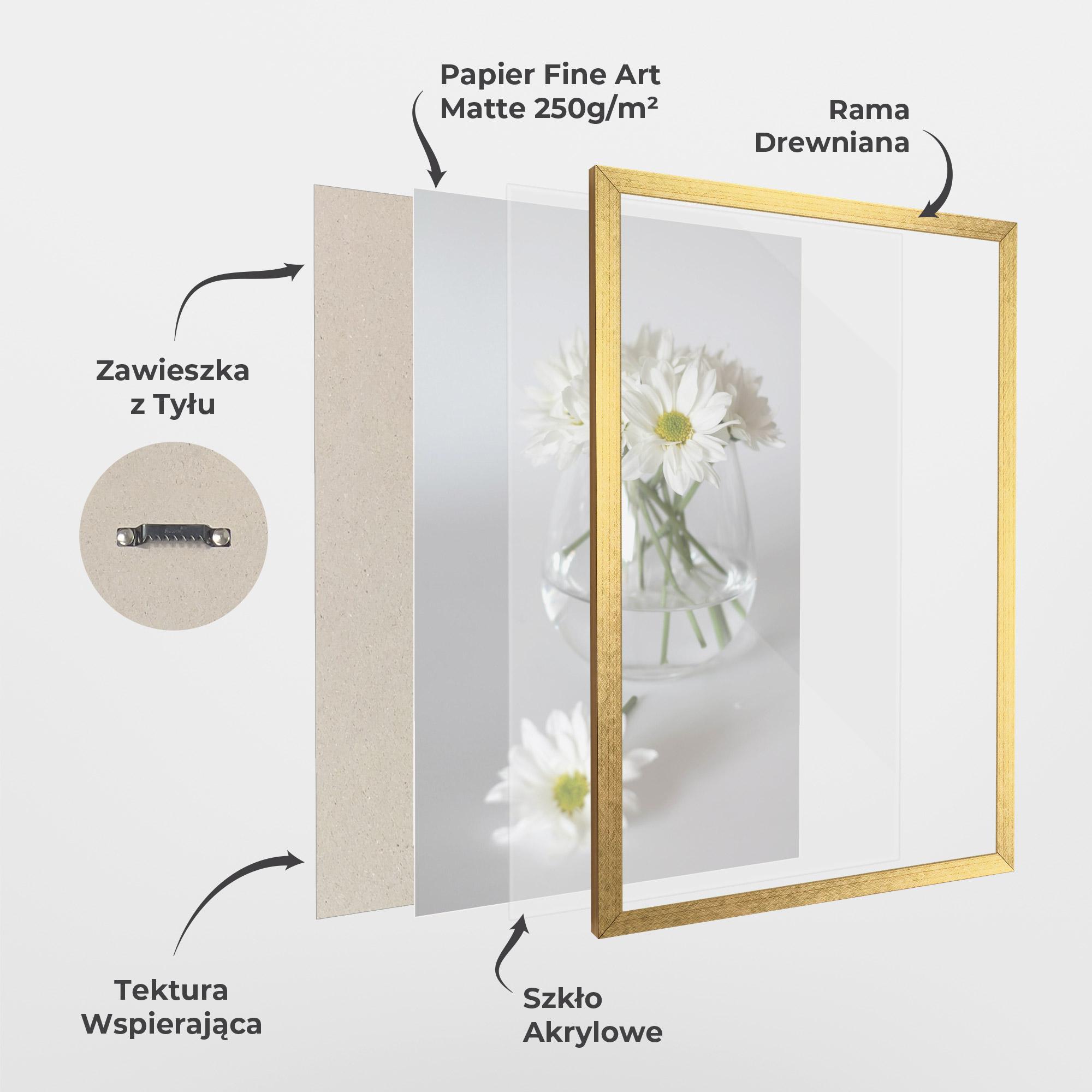 Plakat w Ramie Transparent Vase mockup 1