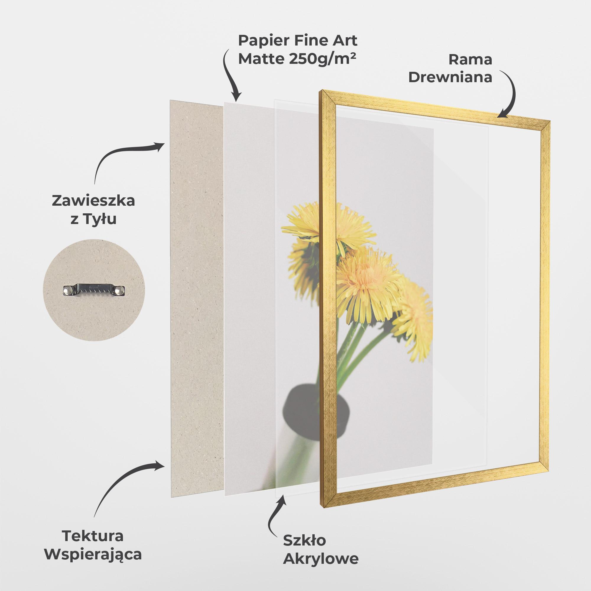 Plakat w Ramie Yellow mockup 1