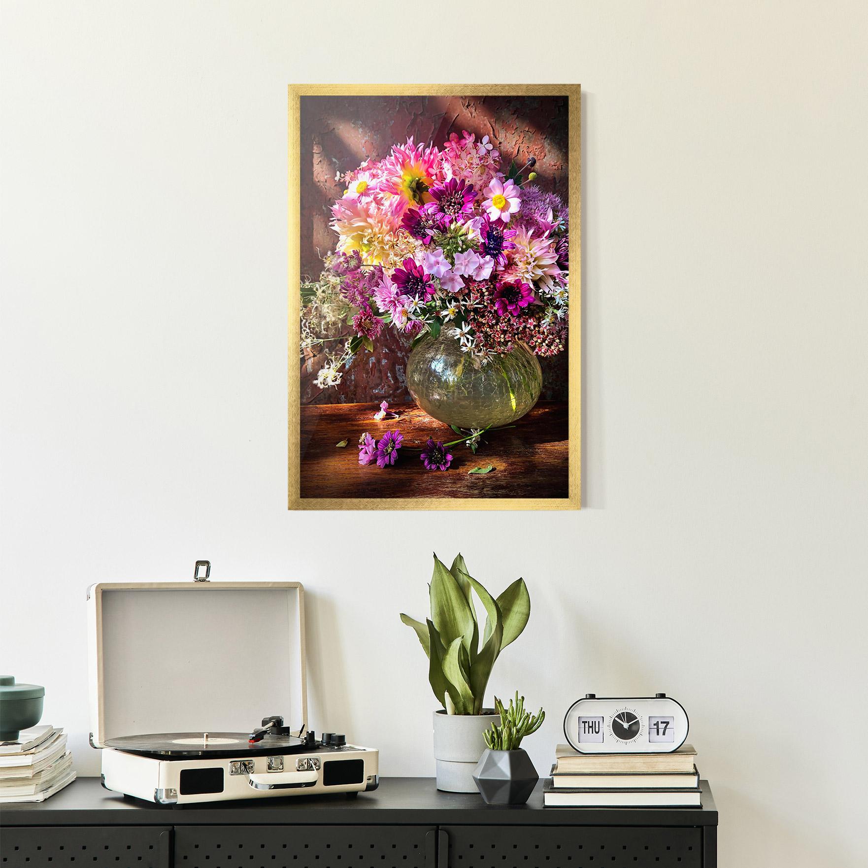 Plakat w Ramie Purple Flowers Vasw mockup 2