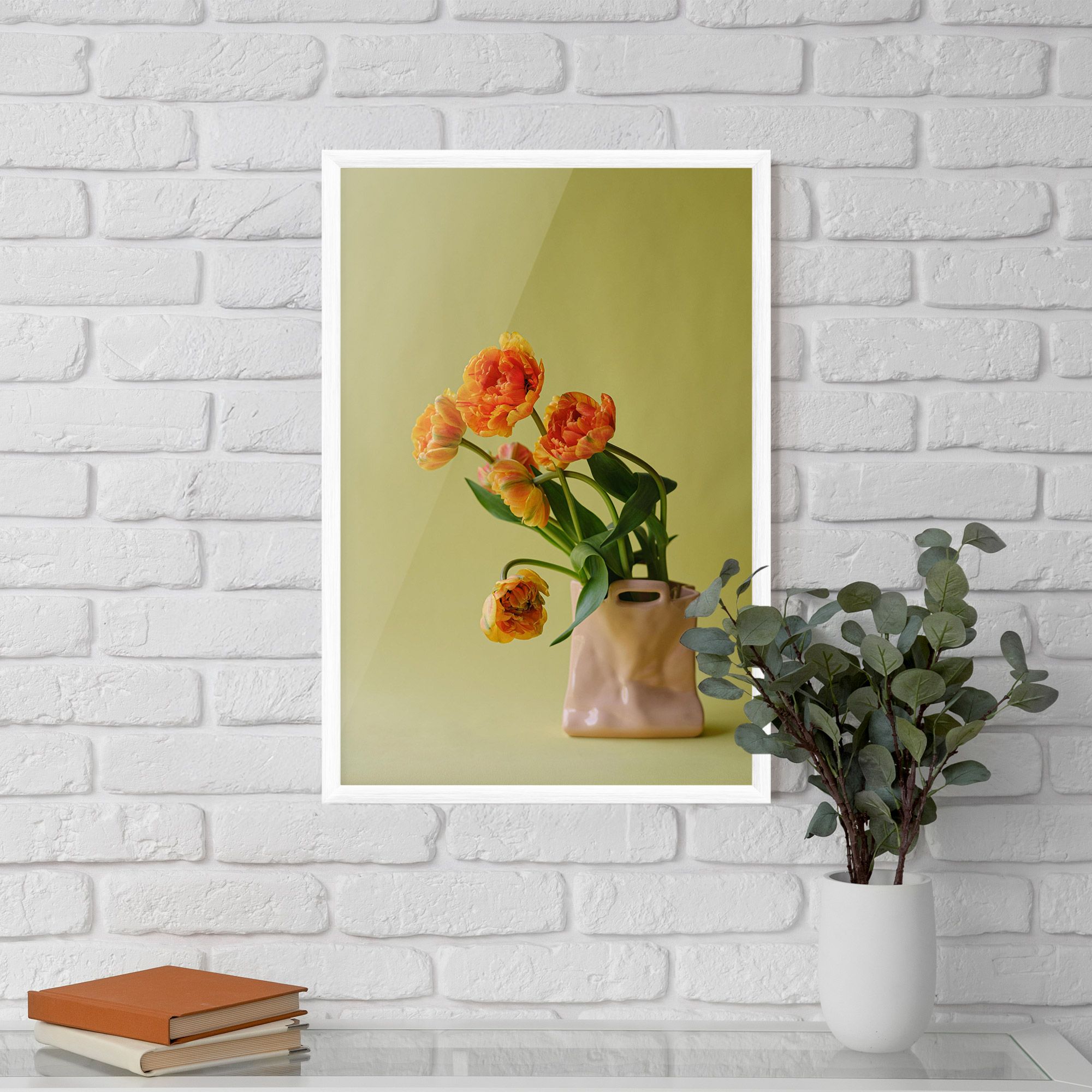 Cream Cool Vase mockup 5