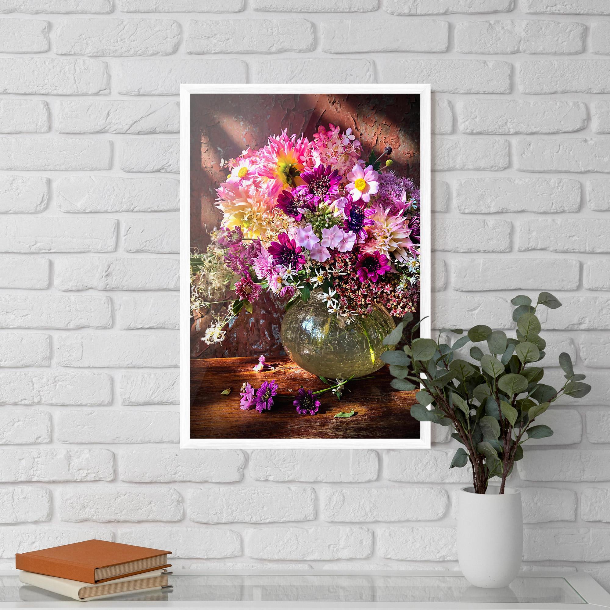 Plakat w Ramie Purple Flowers Vasw mockup 5