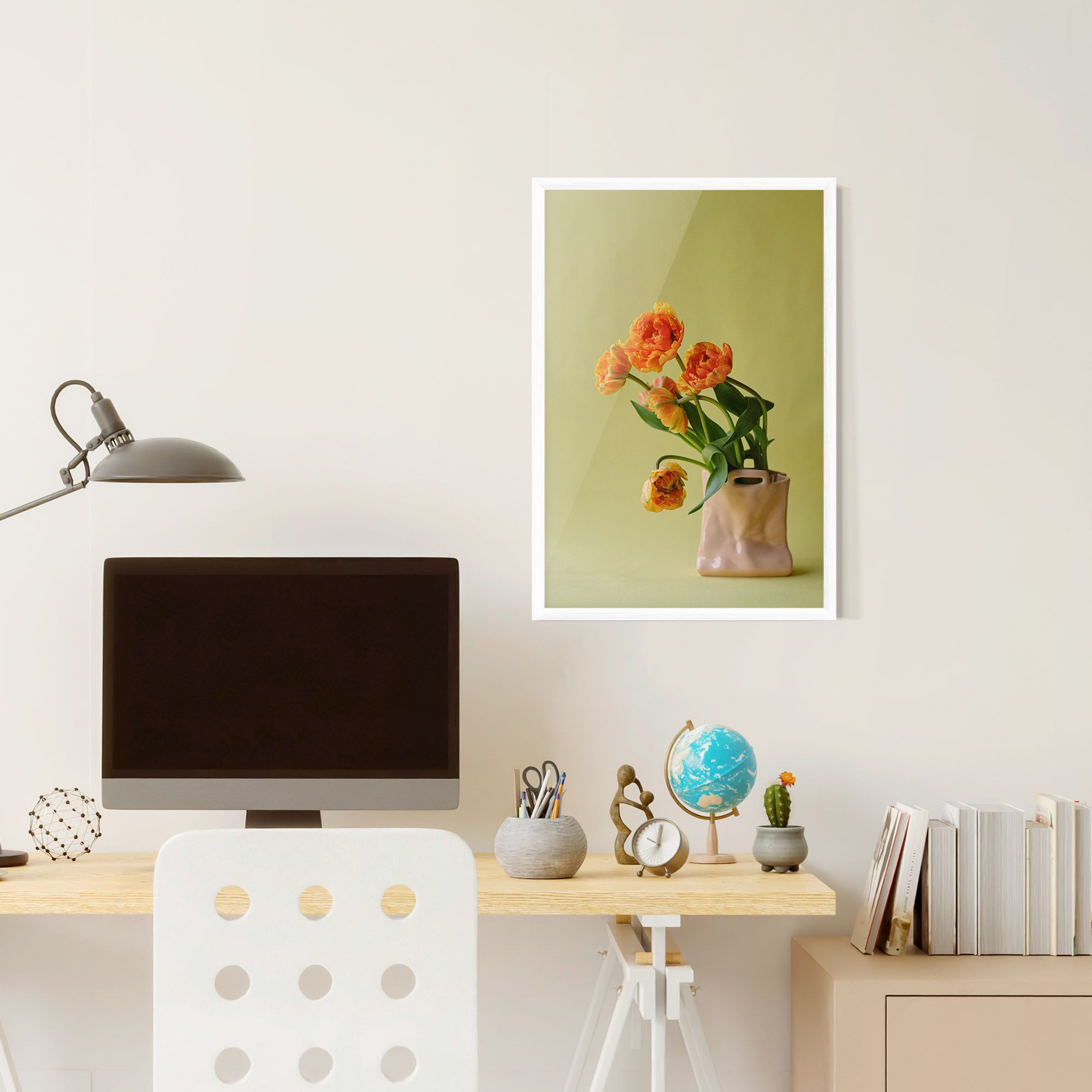 Cream Cool Vase mockup 6