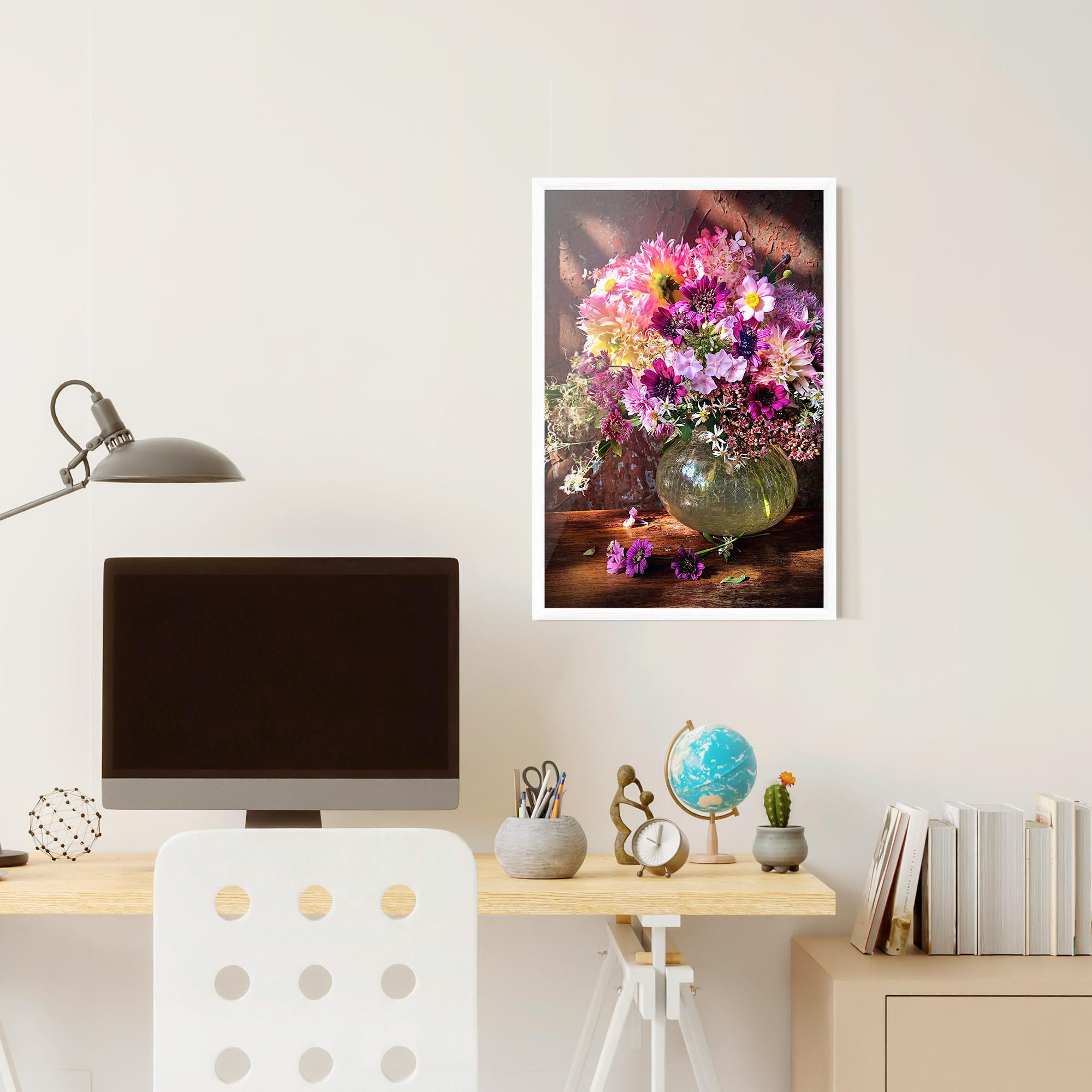 Plakat w Ramie Purple Flowers Vasw mockup 6