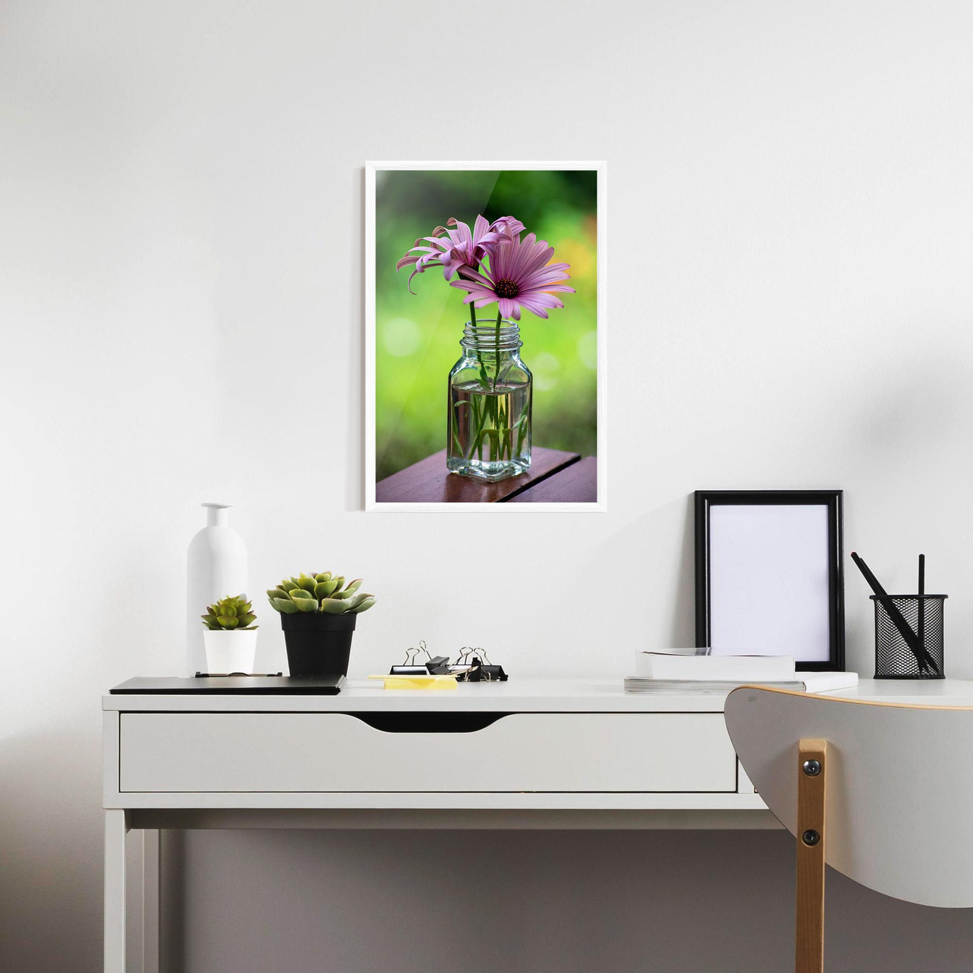 Plakat w Ramie Pink Flower Vase mockup 7