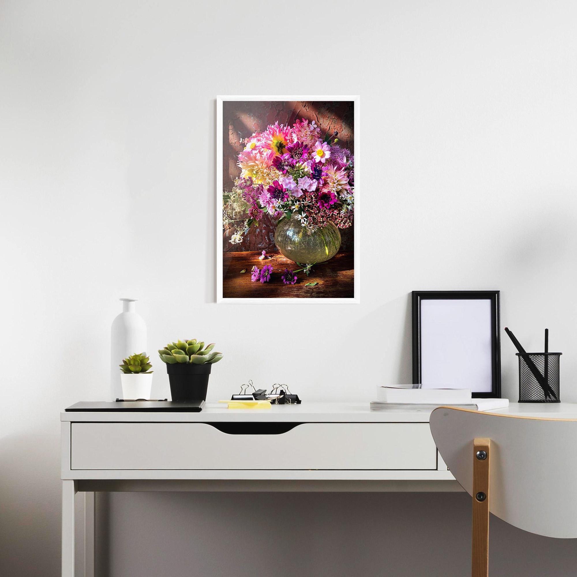 Plakat w Ramie Purple Flowers Vasw mockup 7