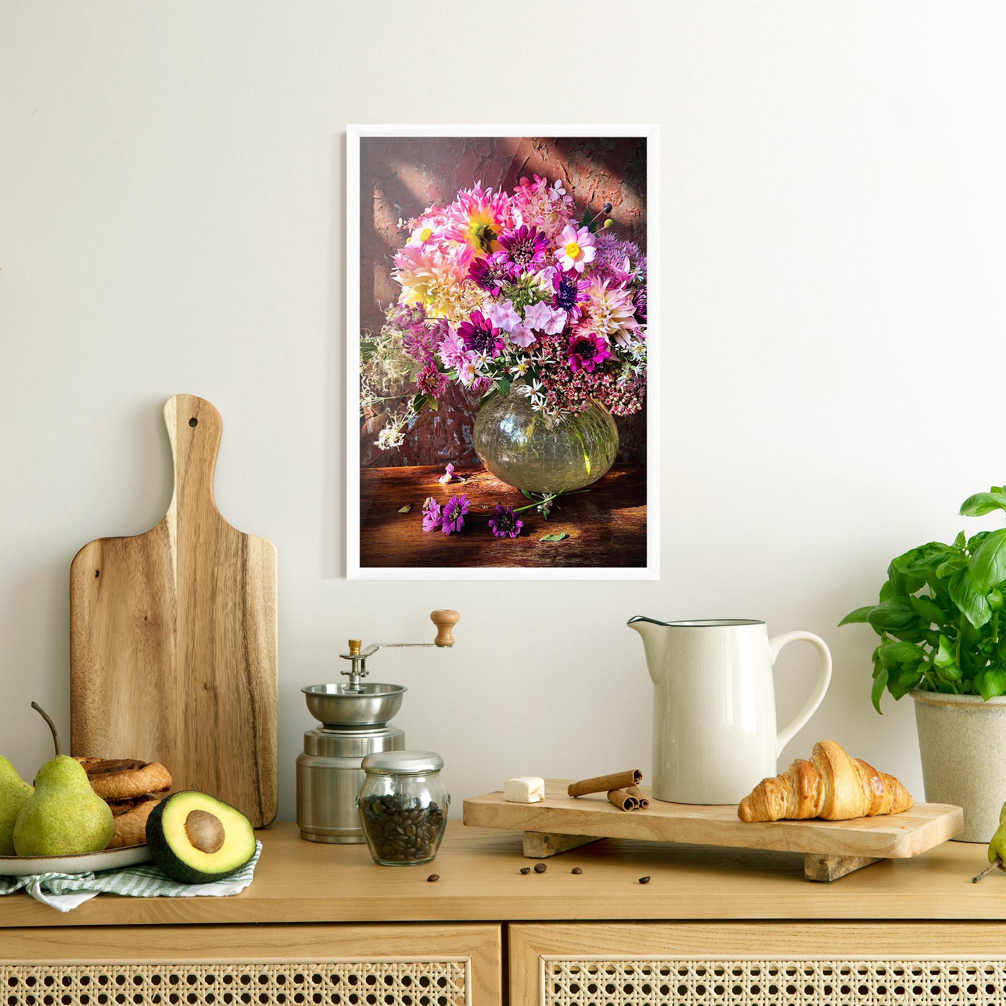 Plakat w Ramie Purple Flowers Vasw mockup 8