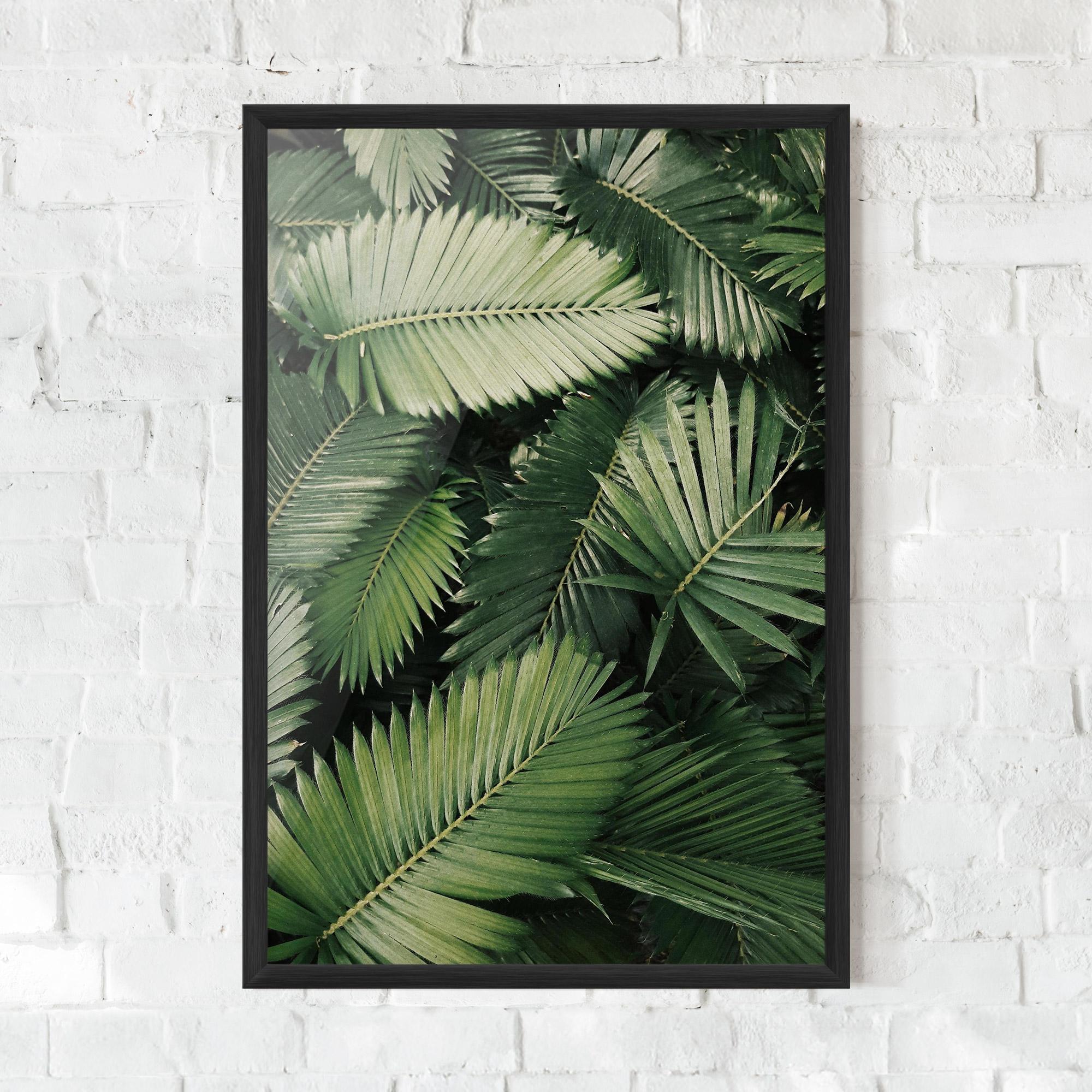 Plakat w Ramie Green Leaves mockup 0
