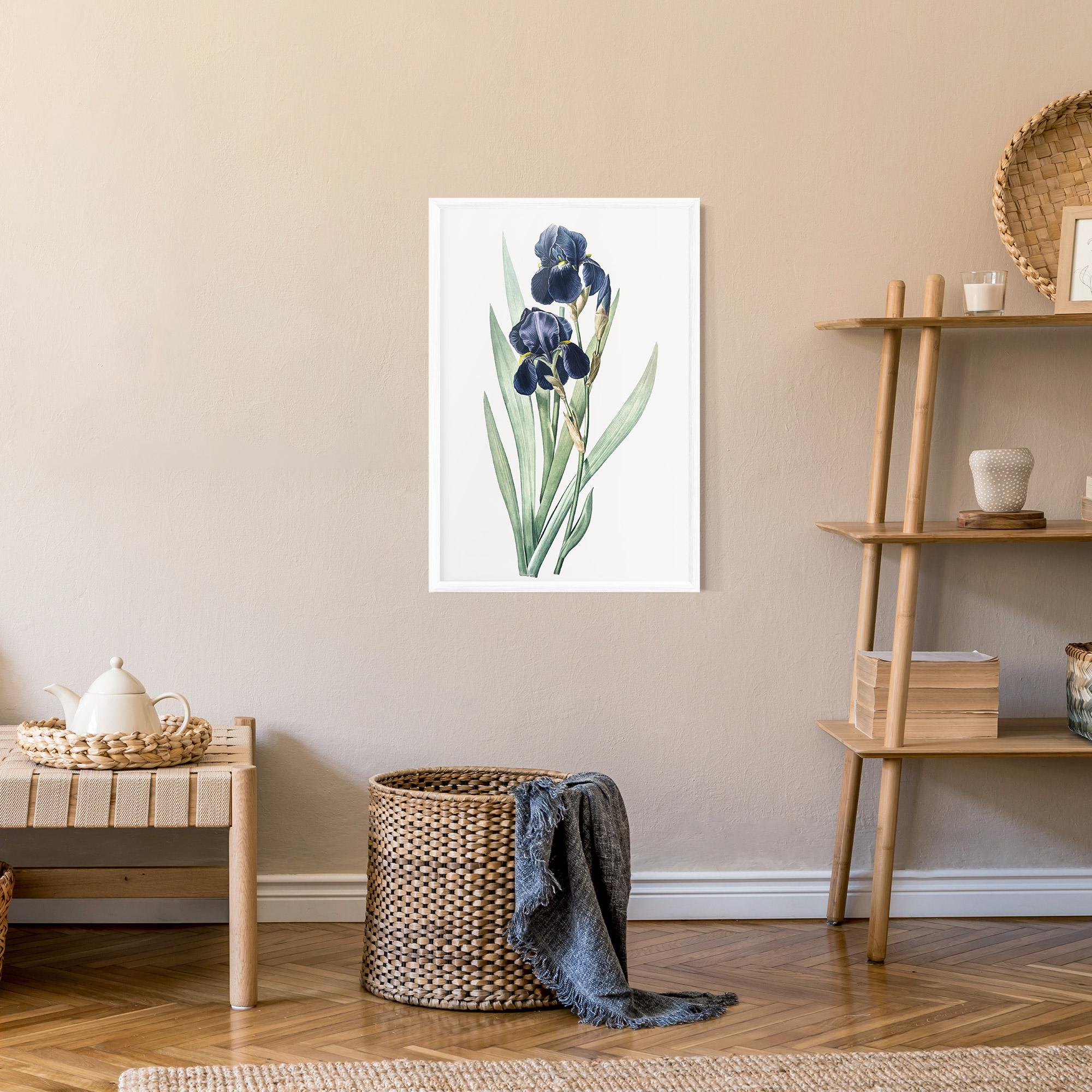 Plakat w Ramie Dark Blue Iris mockup 9